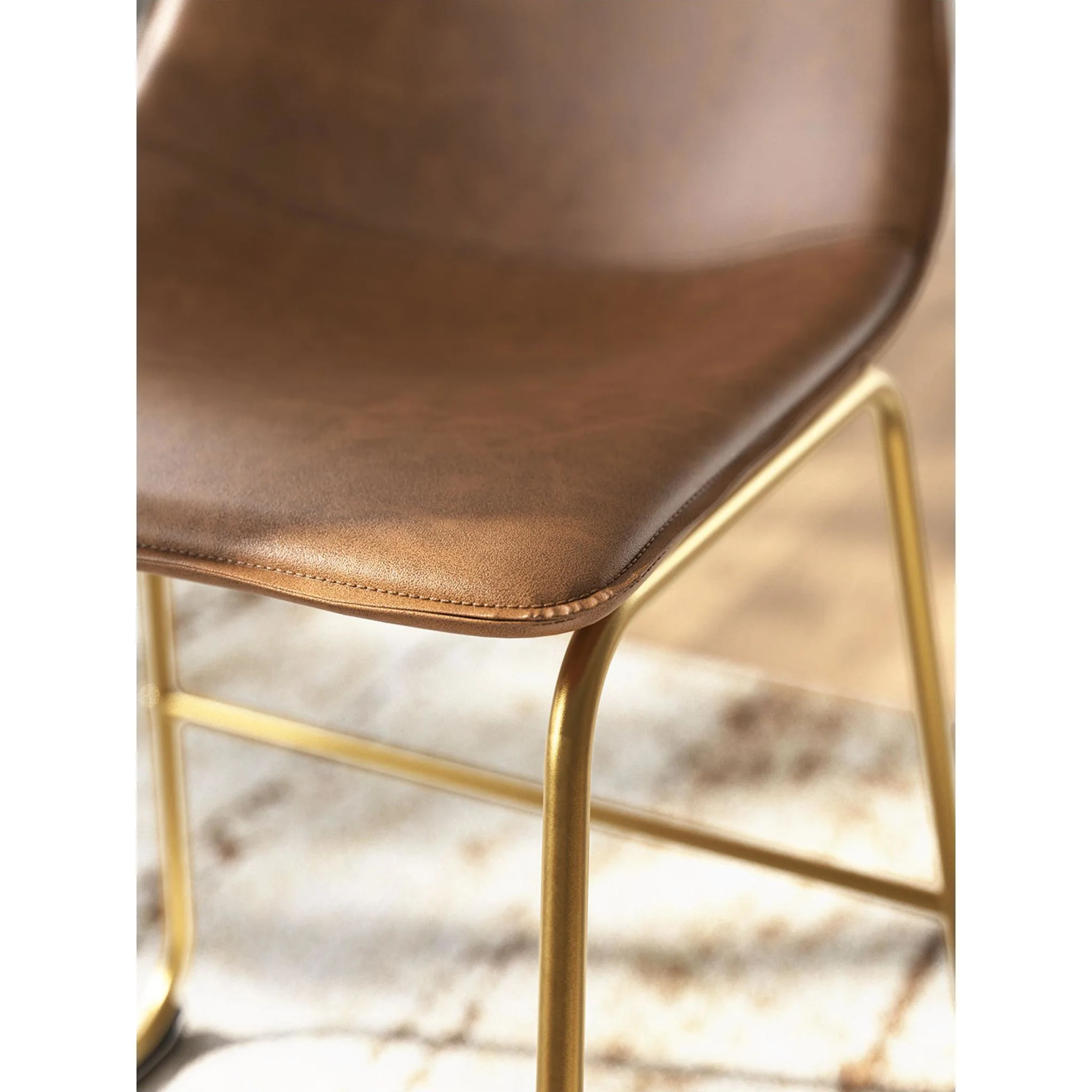 Ciabori Dining Chair - Brown/Gold - (PCD373-02) - Image 6