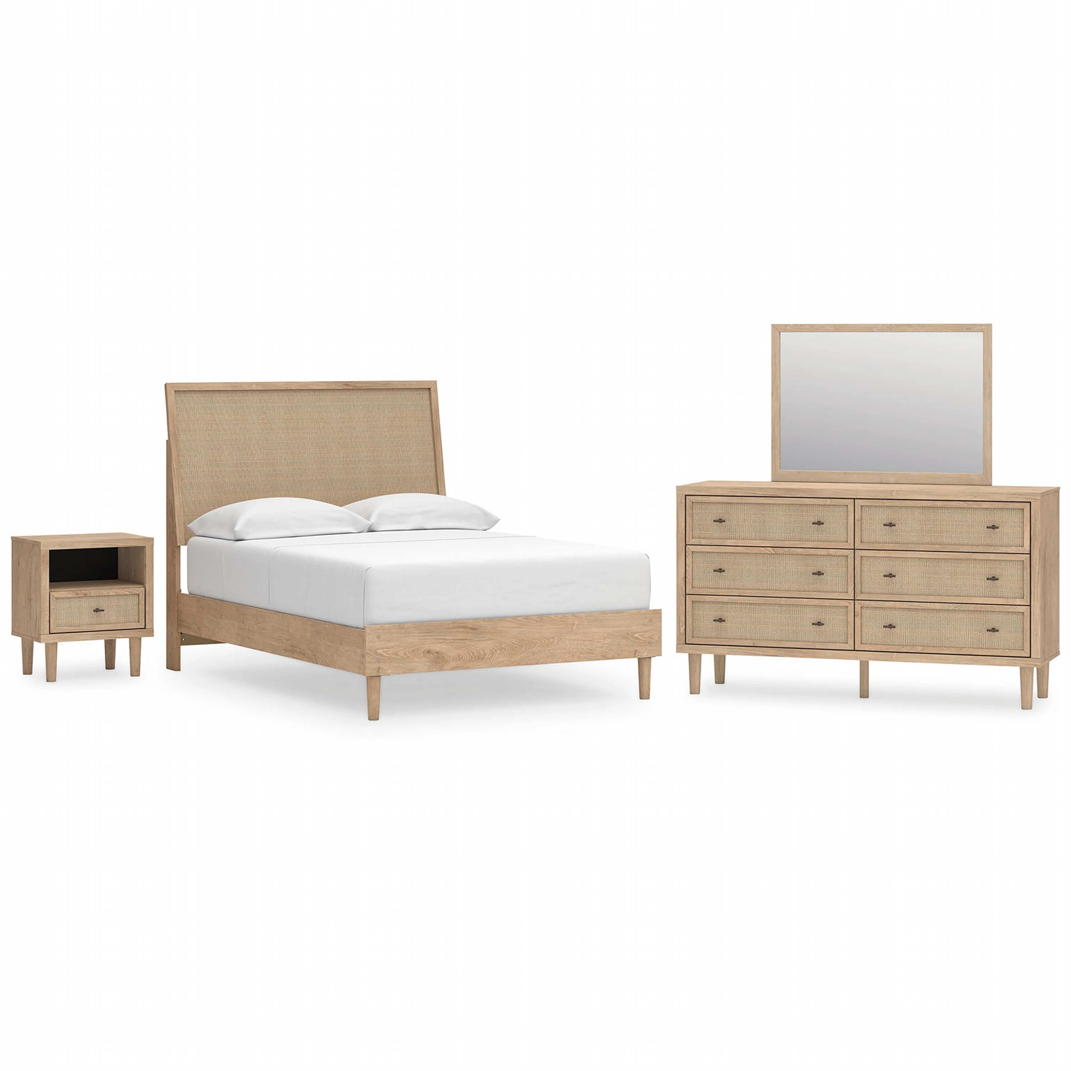 Cielden 6 Piece Full Platform Bedroom - Two-tone - Image 2
