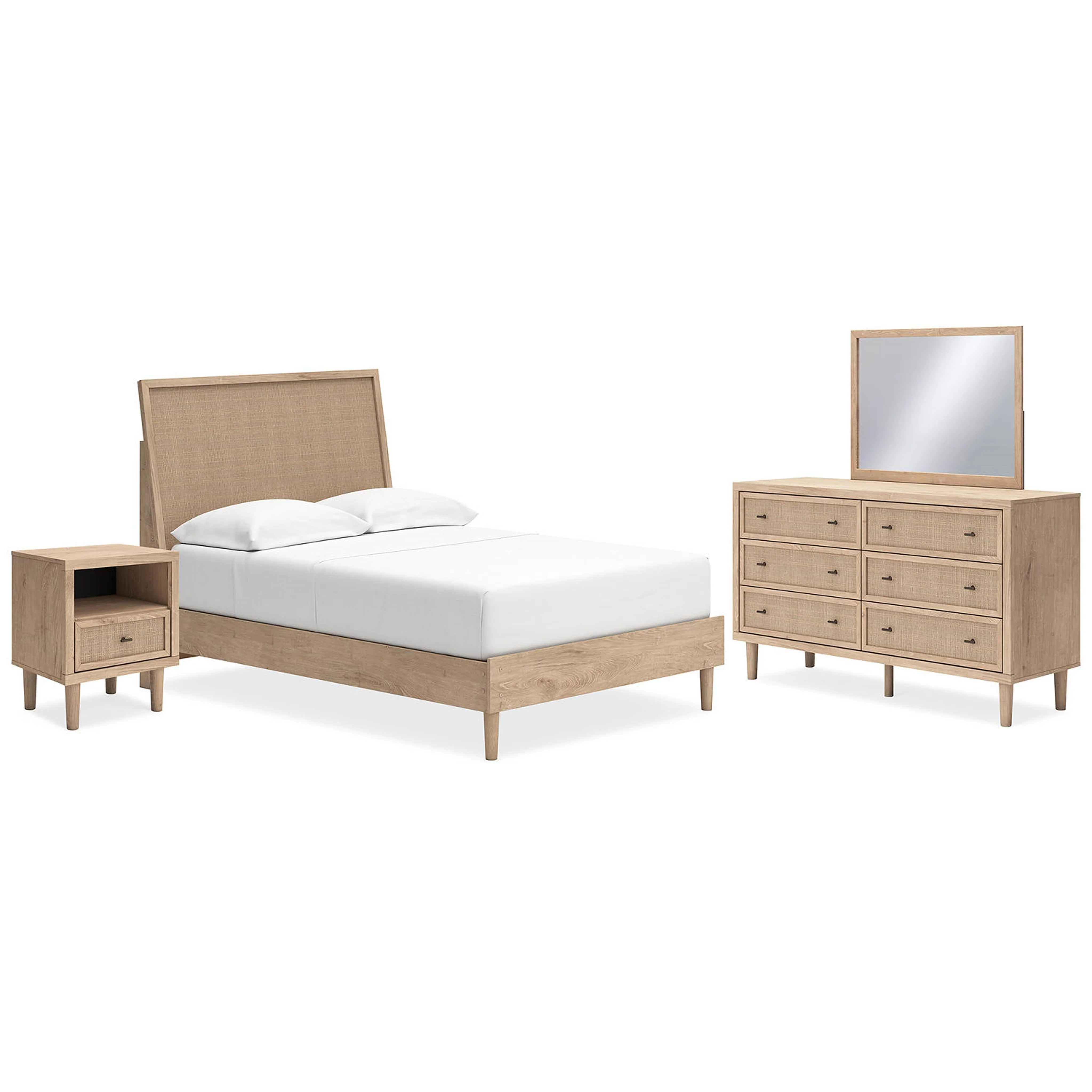Cielden 6 Piece Full Platform Bedroom - Two-tone - Image 7