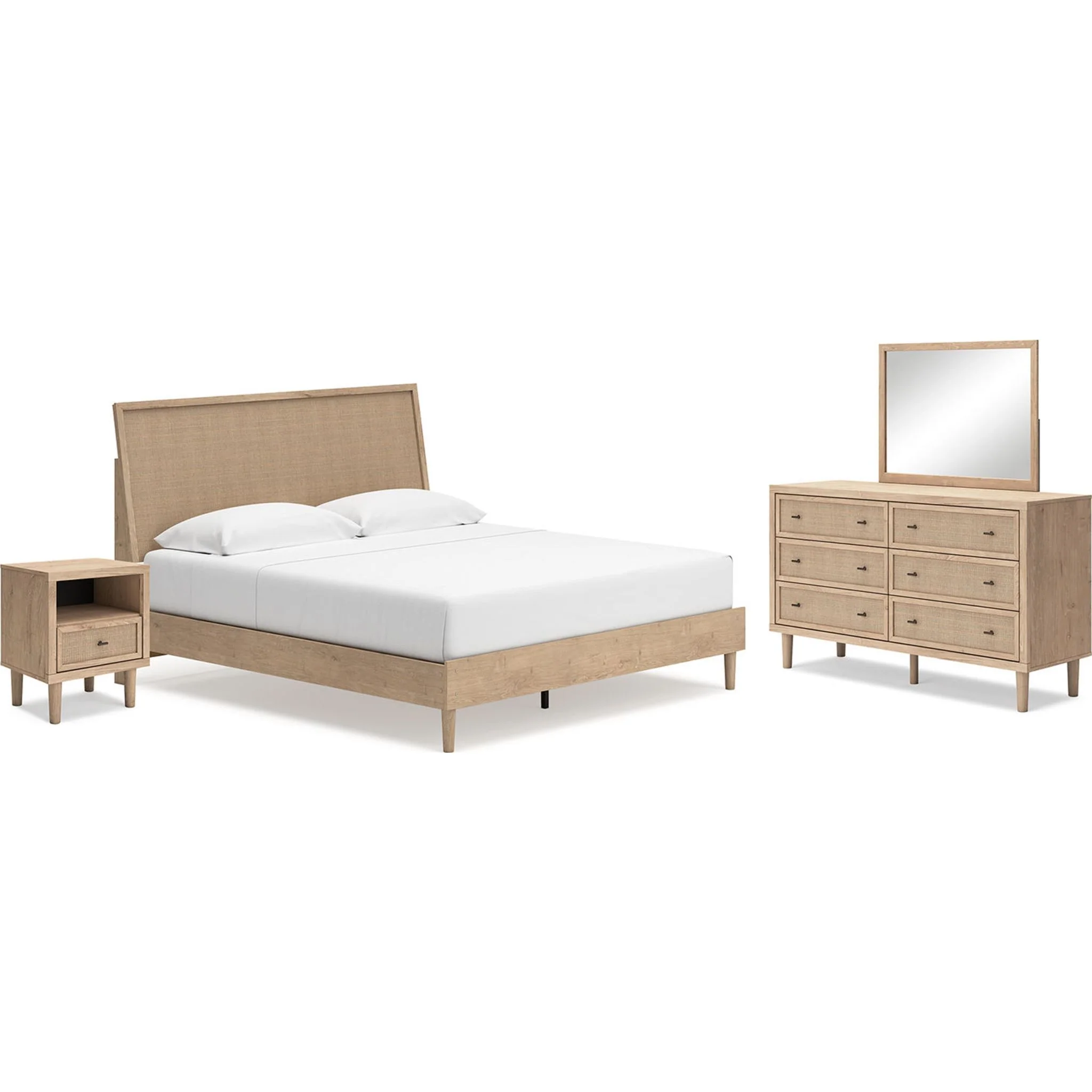 Cielden 6 Piece Platform Bedroom - Two-tone - Image 32