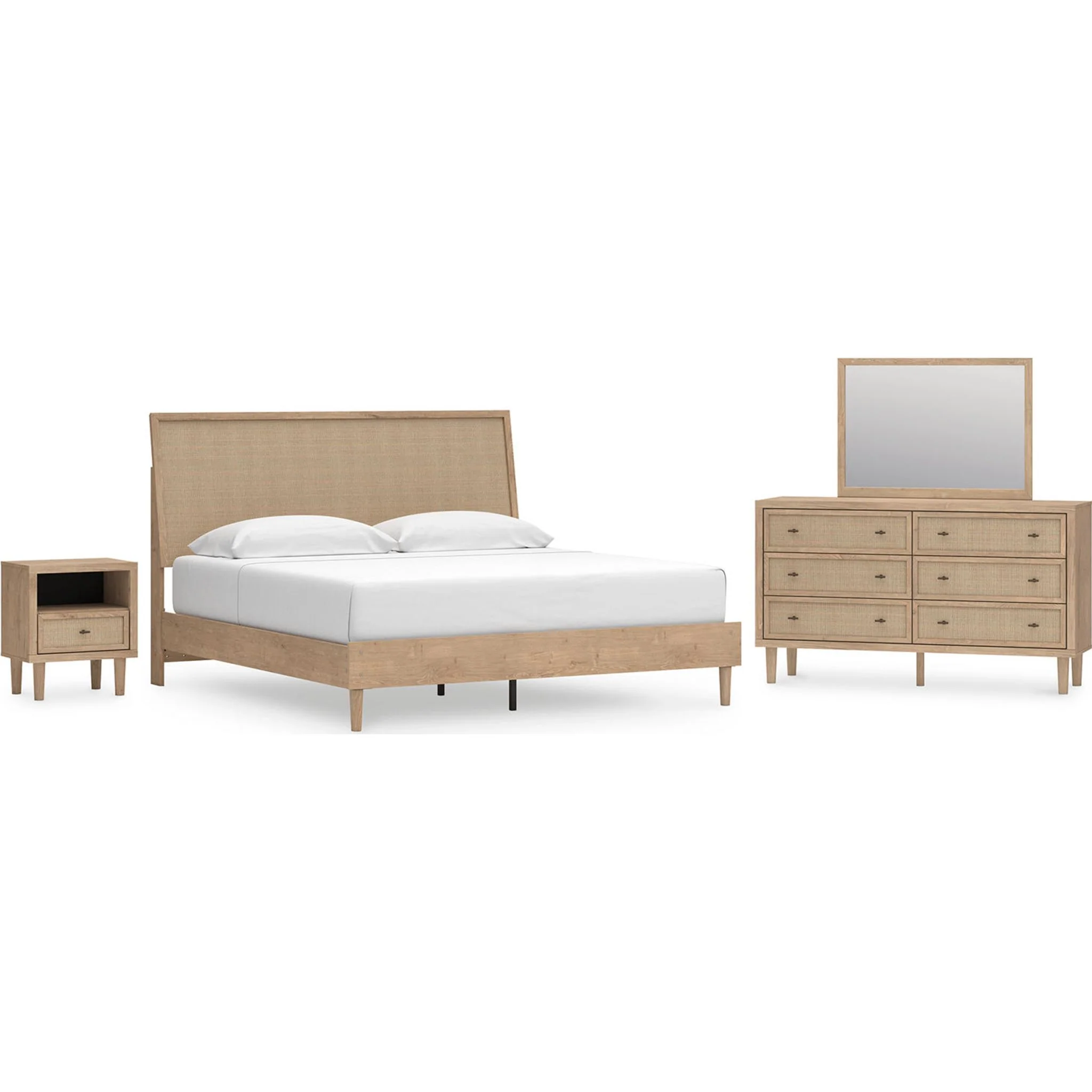 Cielden 6 Piece Platform Bedroom - Two-tone - Image 33