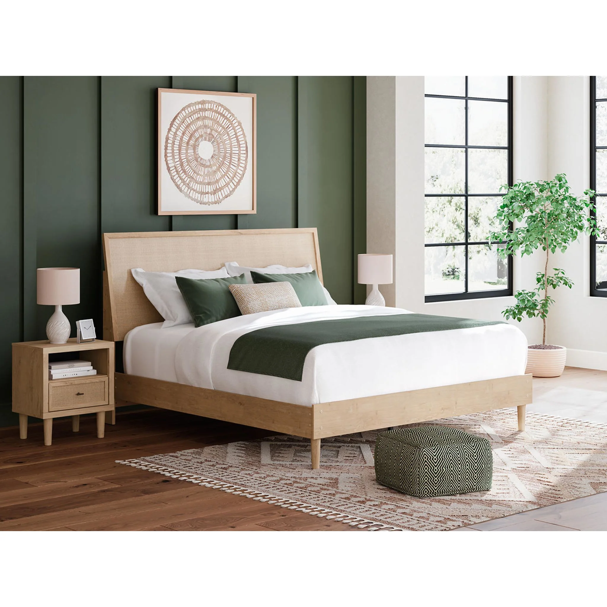 Cielden 6 Piece Platform Bedroom - Two-tone - Image 53