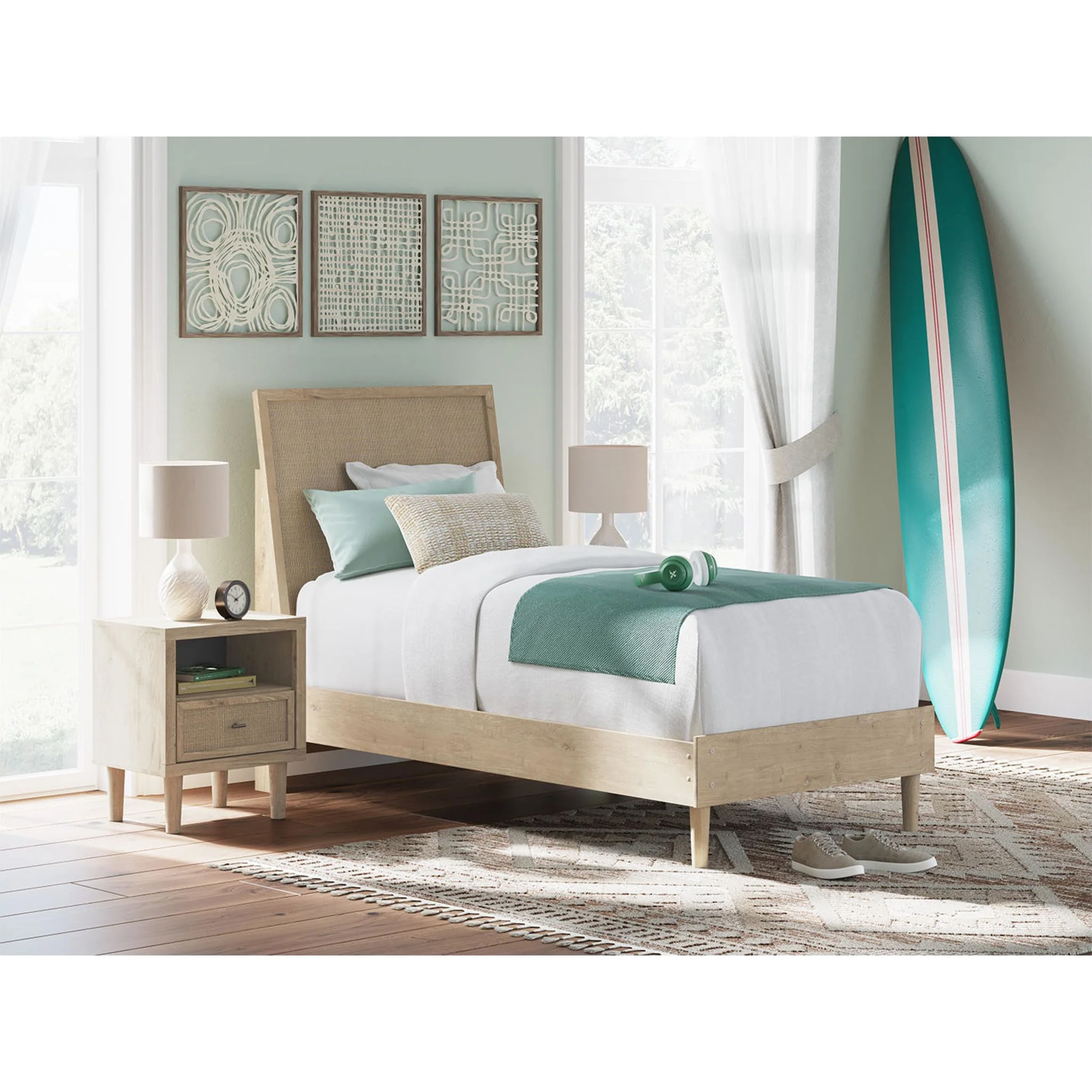 Cielden Platform Bed - Two-tone - Image 2