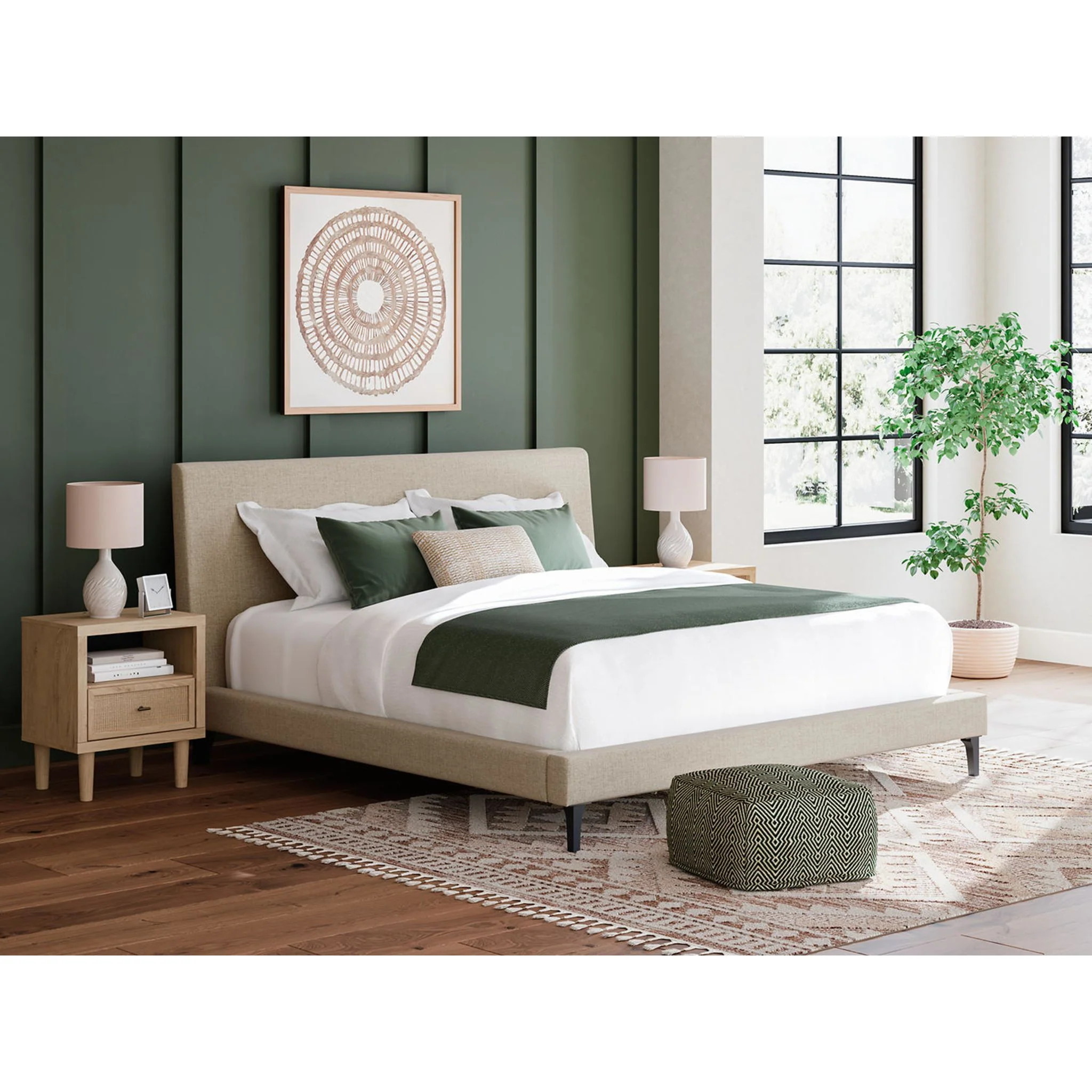 Cielden Upholstered Bed - Soft Gray - Image 51