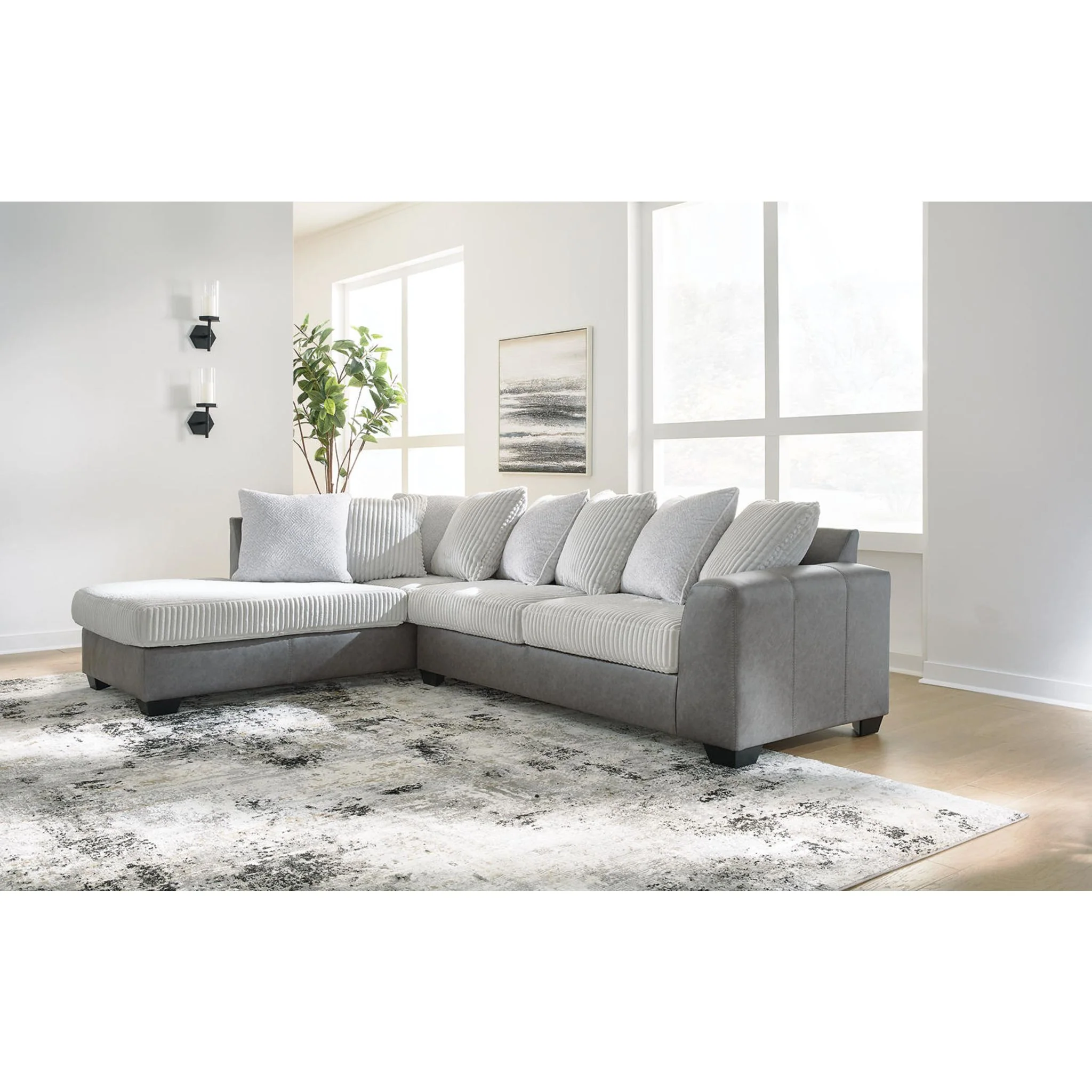 Clairette Court 2 Piece Sectional with Chaise - Image 7