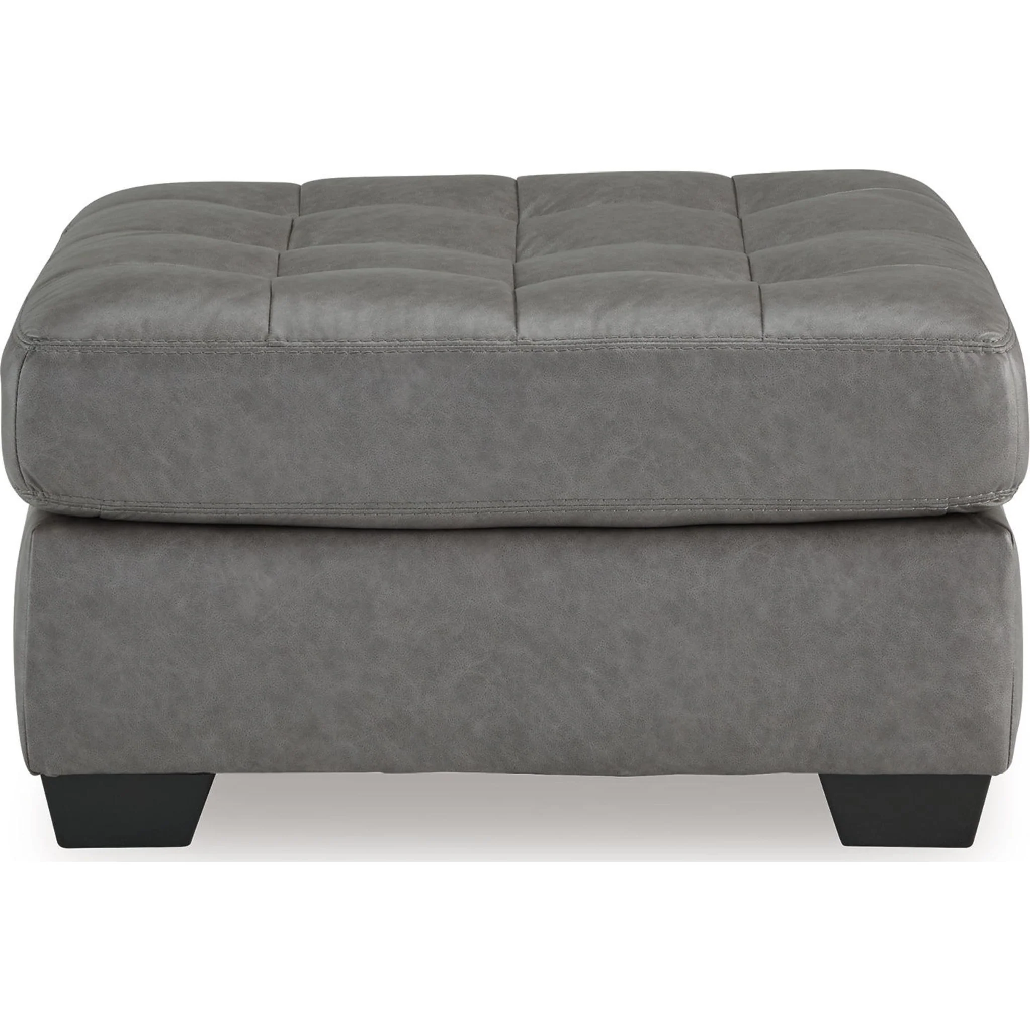 Clairette Court Oversized Accent Ottoman - Alloy - Image 3