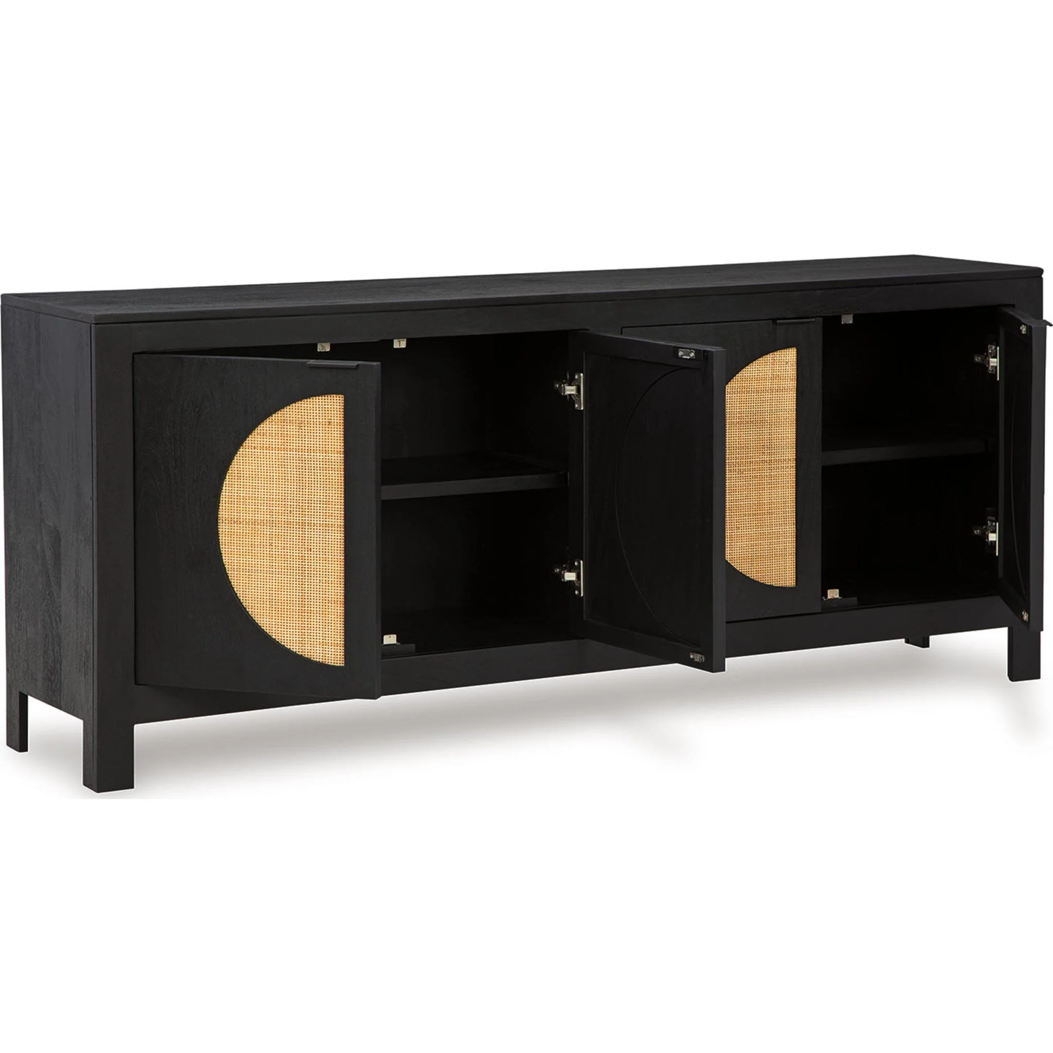 Cliffiings Accent Cabinet - Black/Natural - Image 3