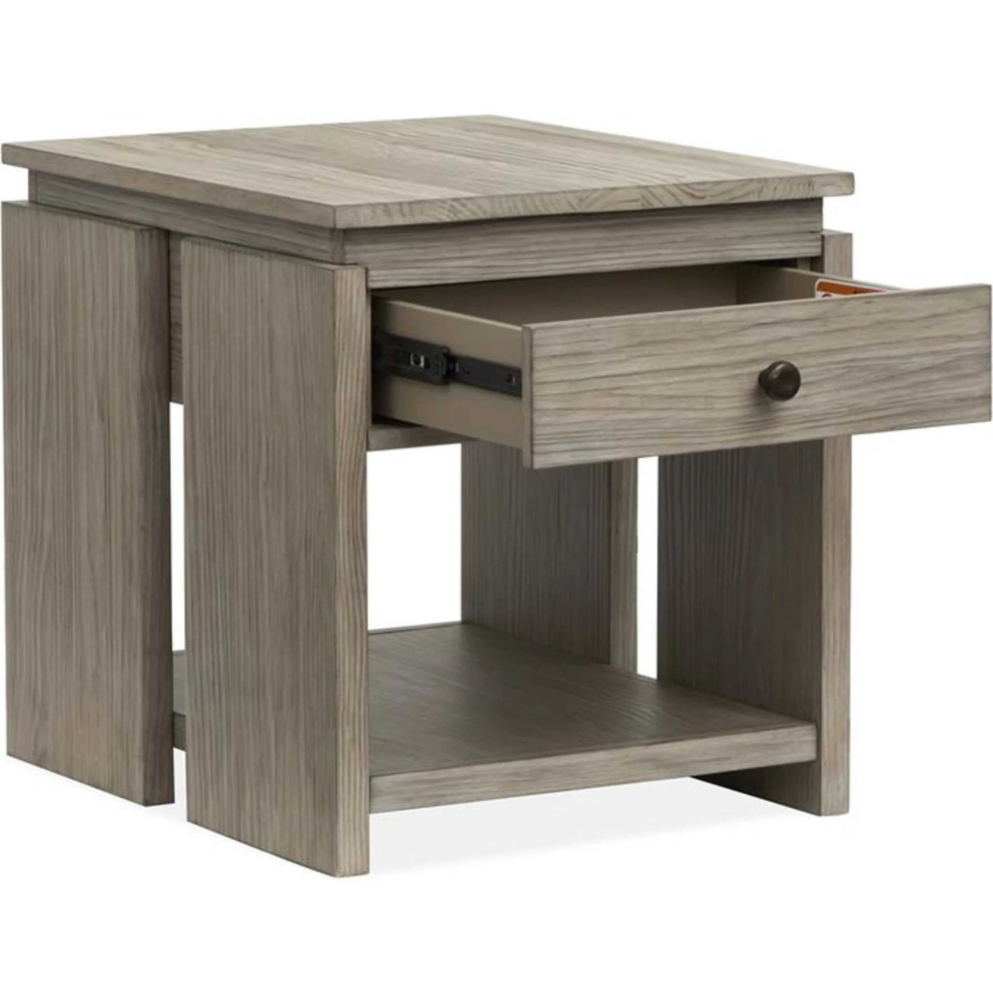 Conrad End Table - Stone Harbour Grey - Image 2