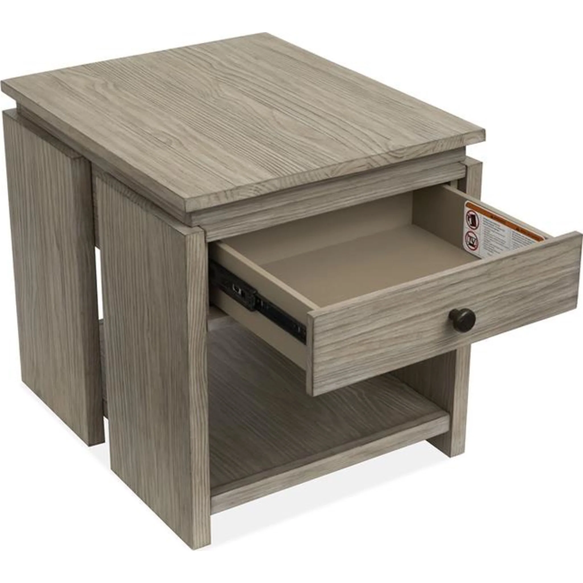 Conrad End Table - Stone Harbour Grey - Image 9