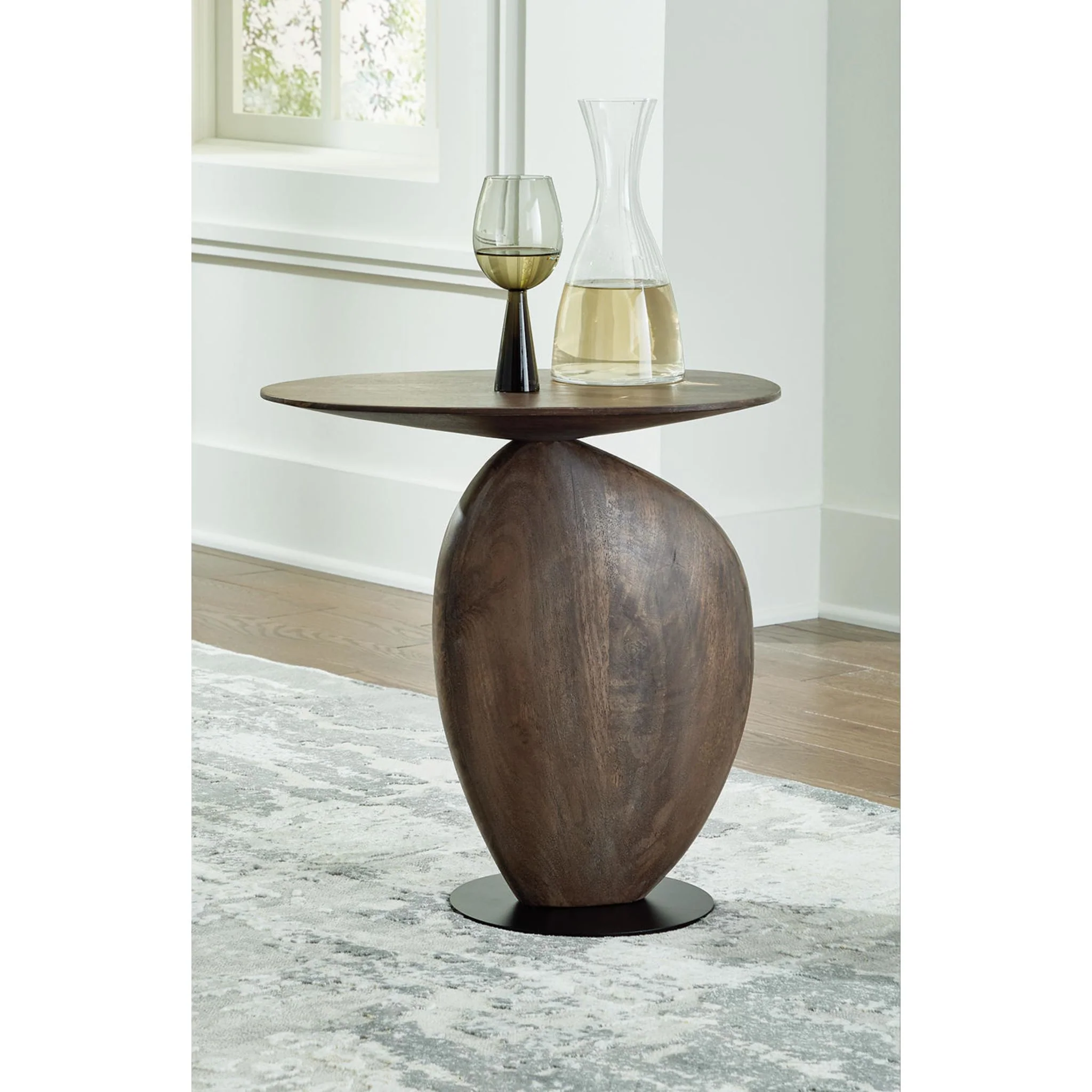 Cormmet Accent Table - Brown/Black - Image 2