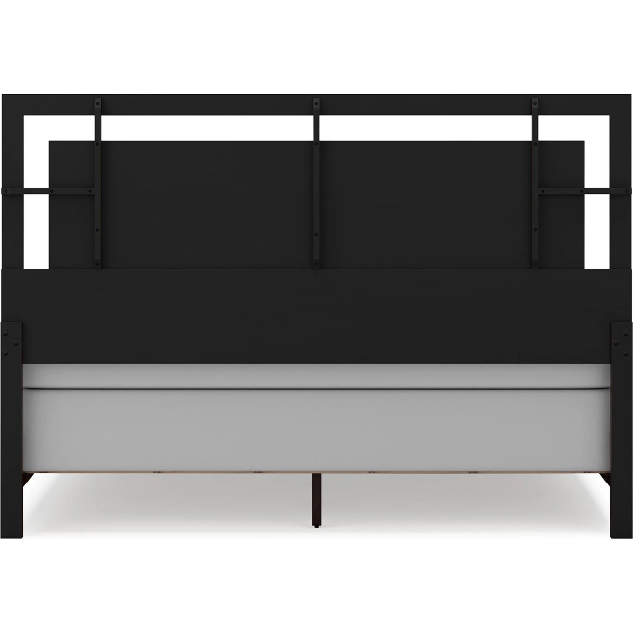 Covetown 6 Piece King Panel Bedroom - Dark Brown - Image 13