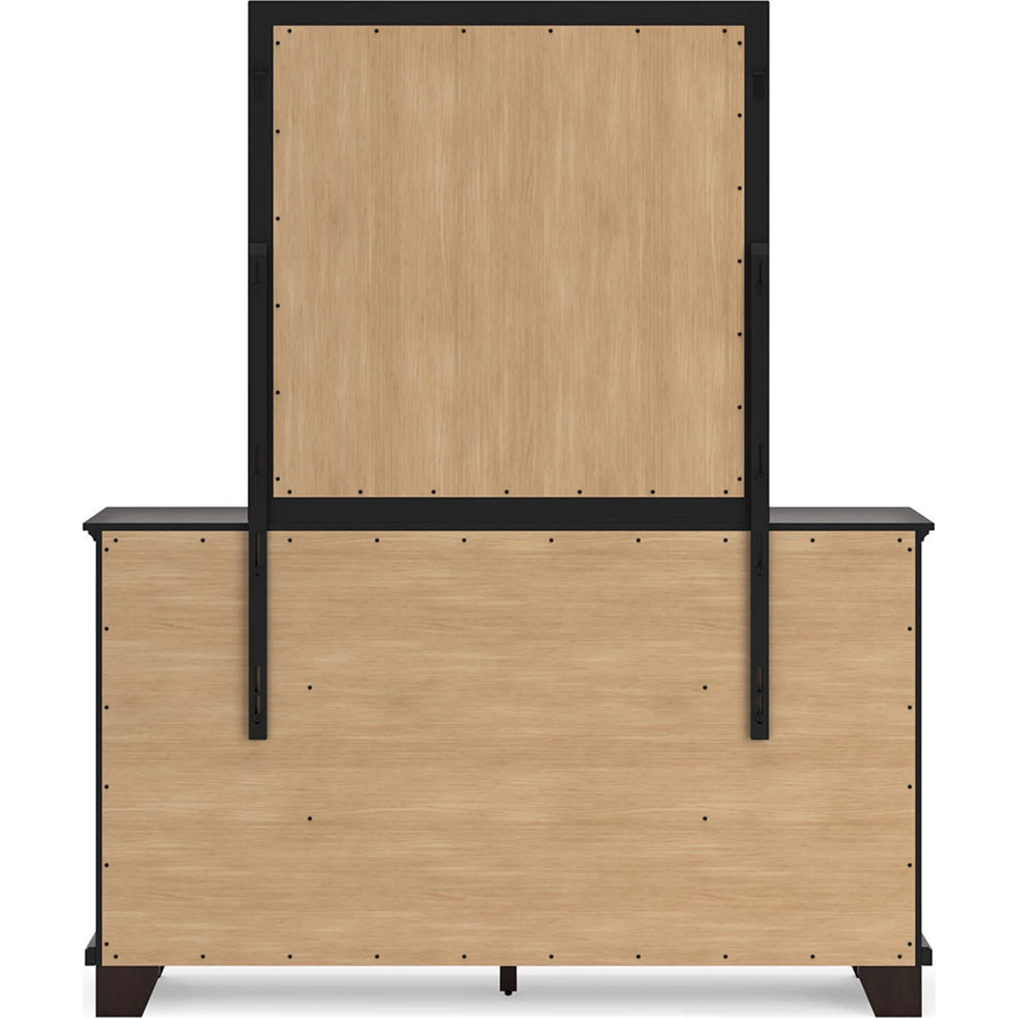 Covetown 6 Piece King Panel Bedroom - Dark Brown - Image 5
