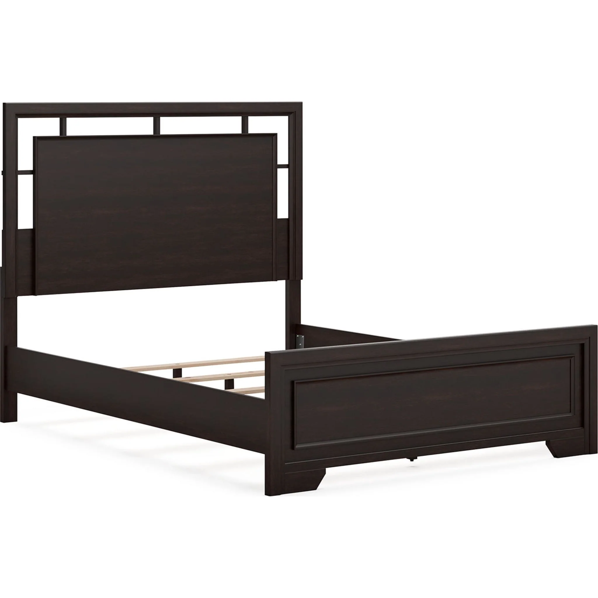 Covetown 6 Piece Queen Panel Bedroom - Dark Brown - Image 11