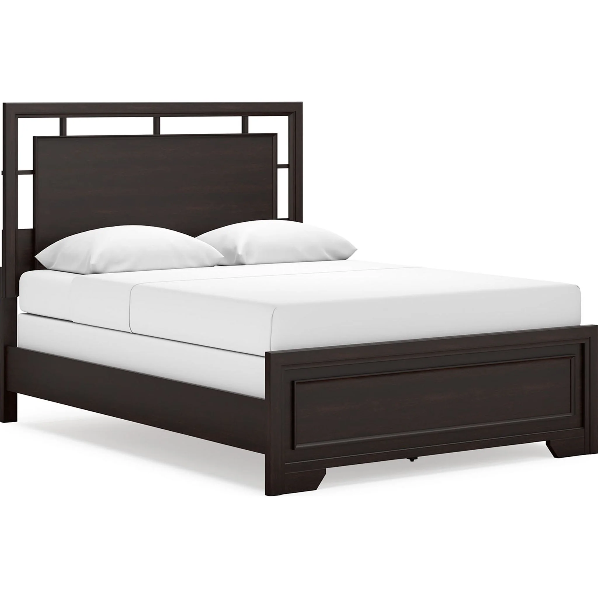 Covetown 6 Piece Queen Panel Bedroom - Dark Brown - Image 12