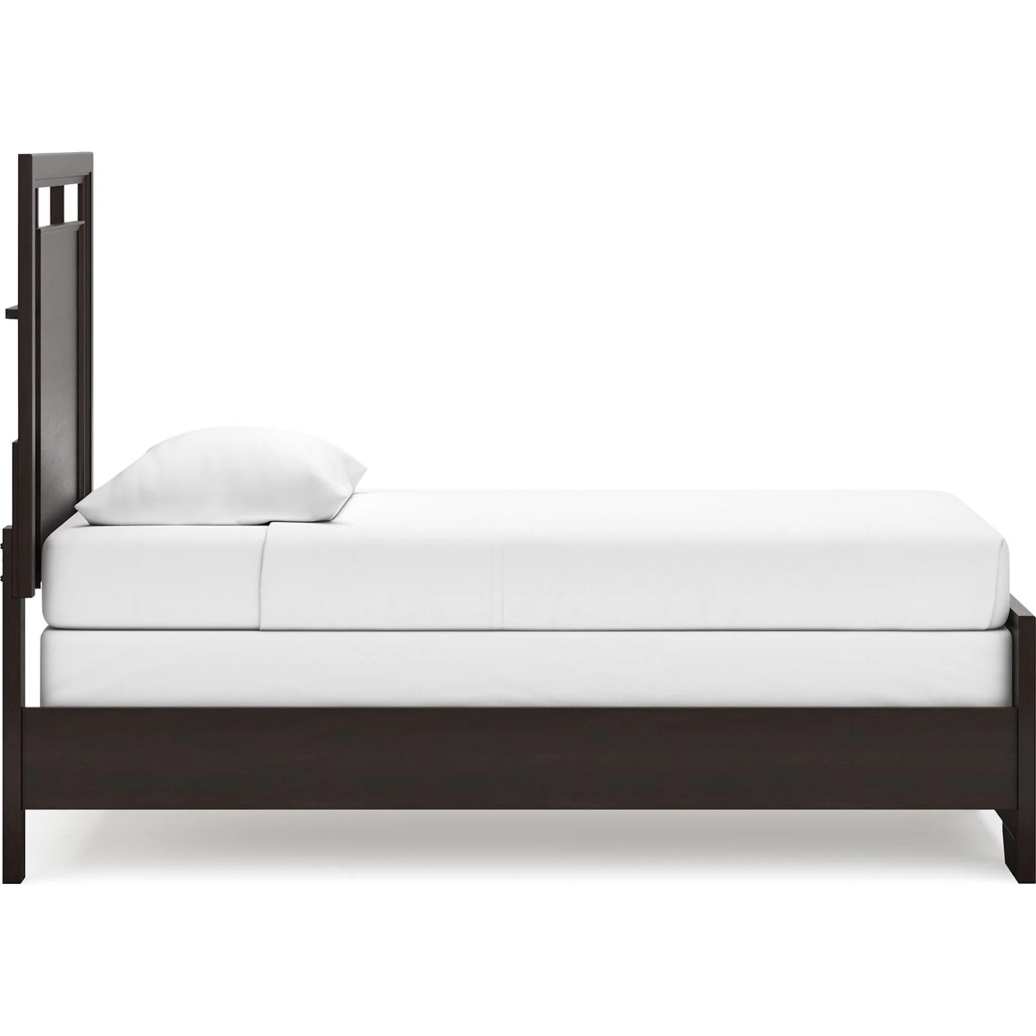 Covetown 6 Piece Twin Panel Bedroom - Dark Brown - Image 17