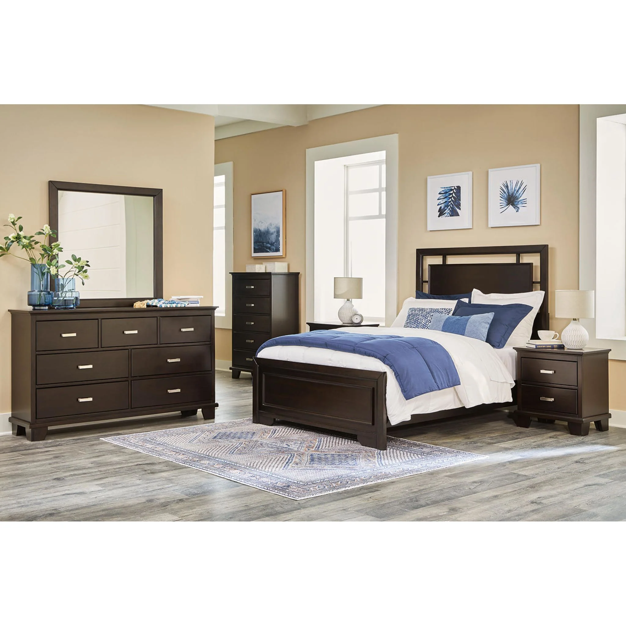 Covetown Full Panel Bed - Dark Brown - Image 11