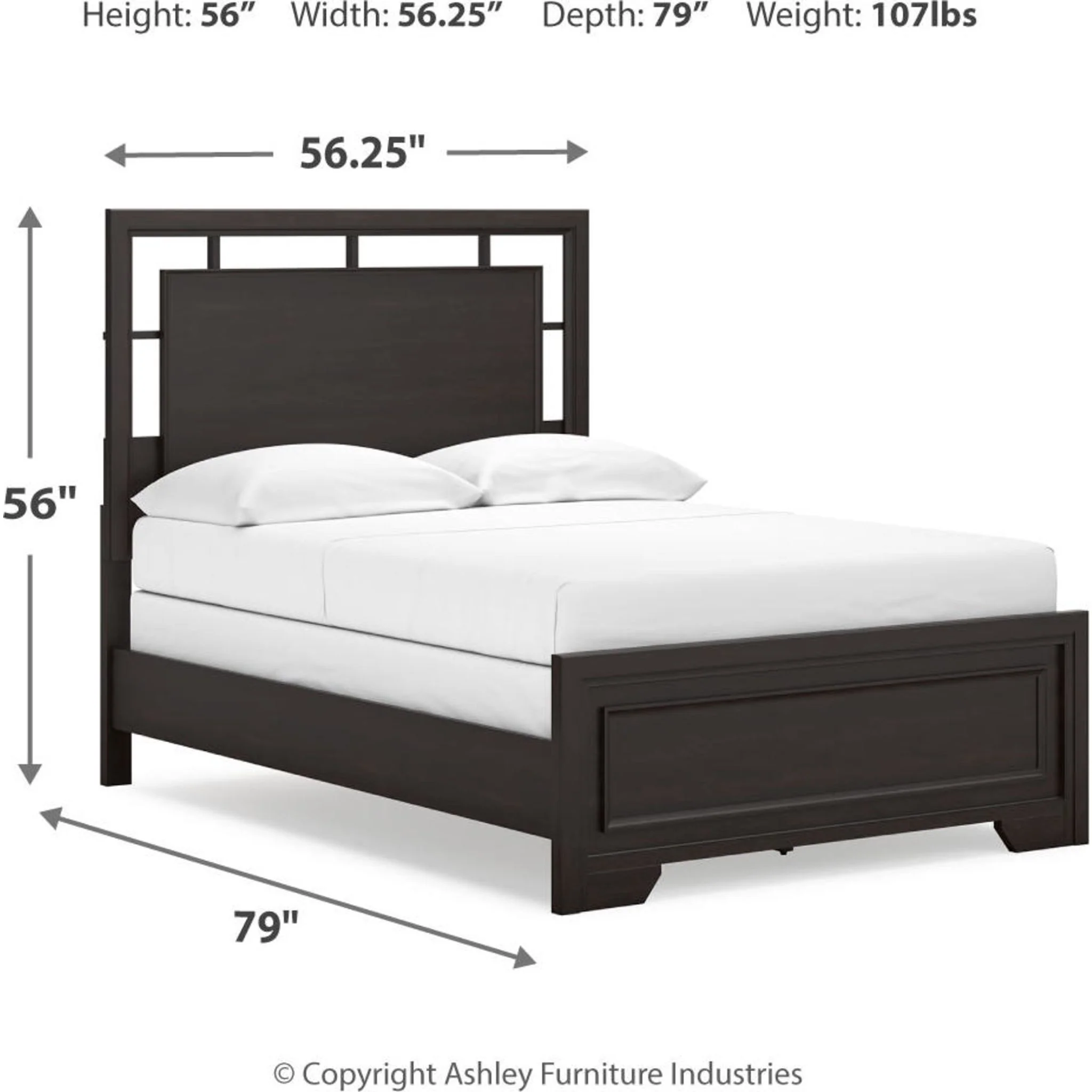 Covetown Full Panel Bed - Dark Brown - Image 6