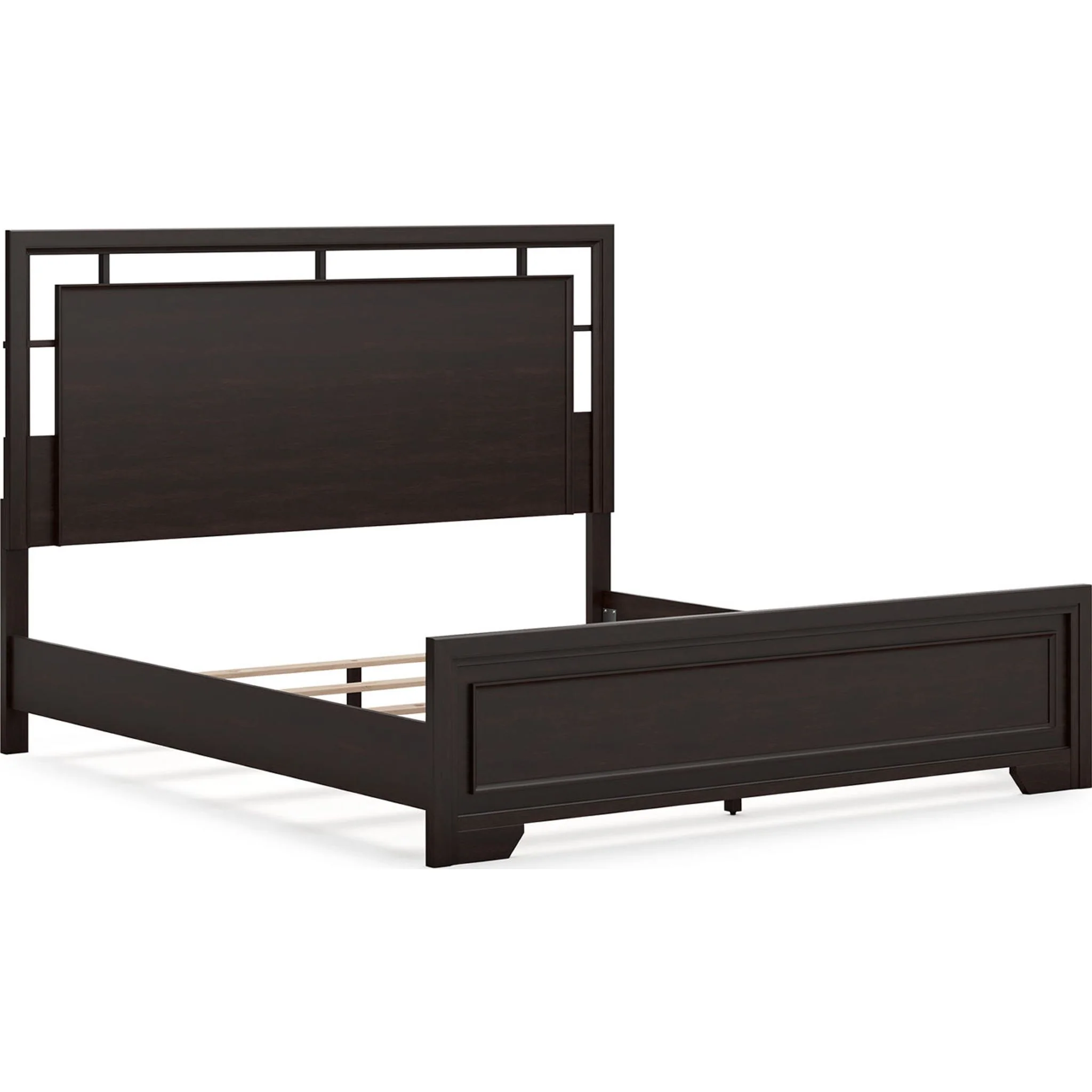 Covetown King Panel Bed - Dark Brown - Image 10