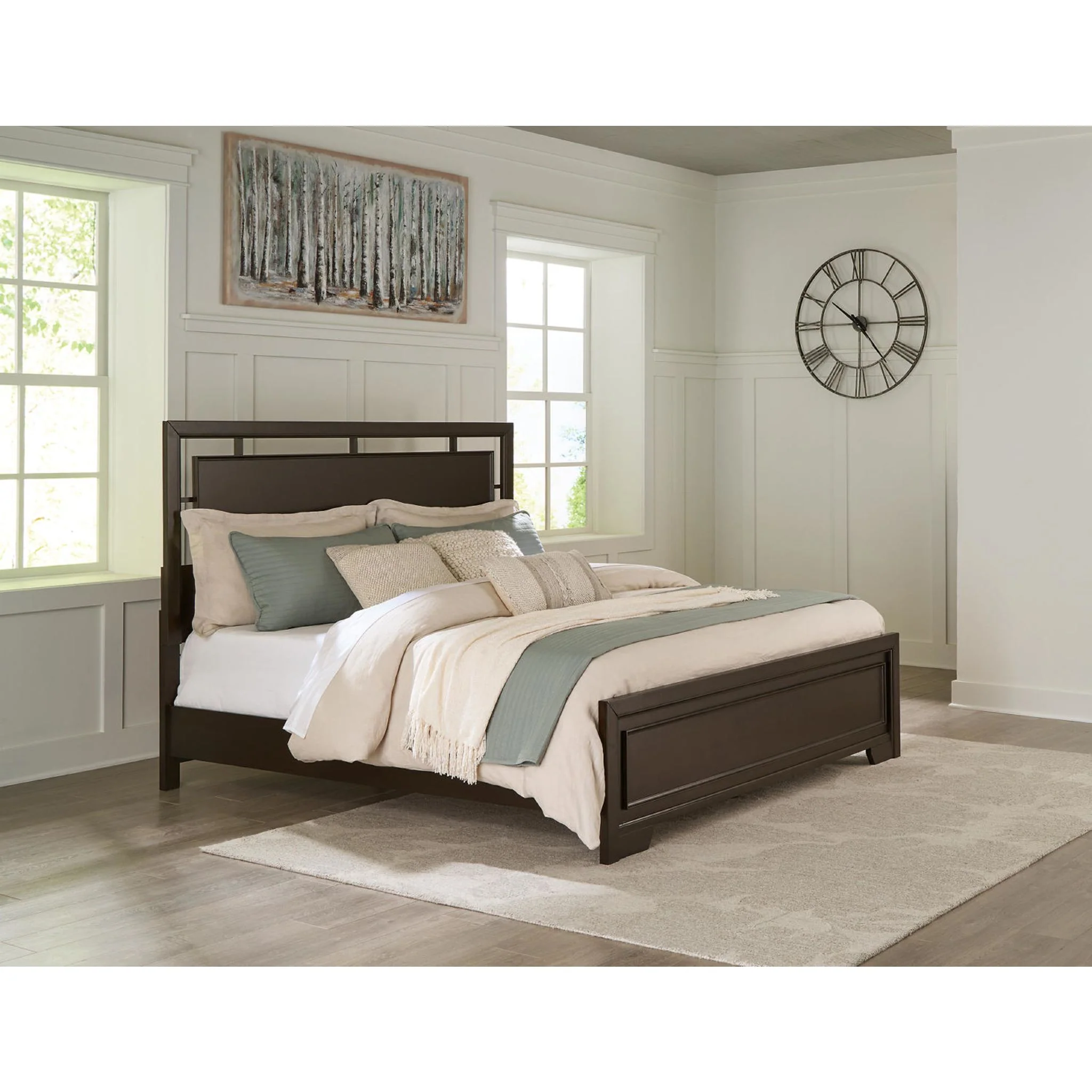 Covetown King Panel Bed - Dark Brown - Image 15