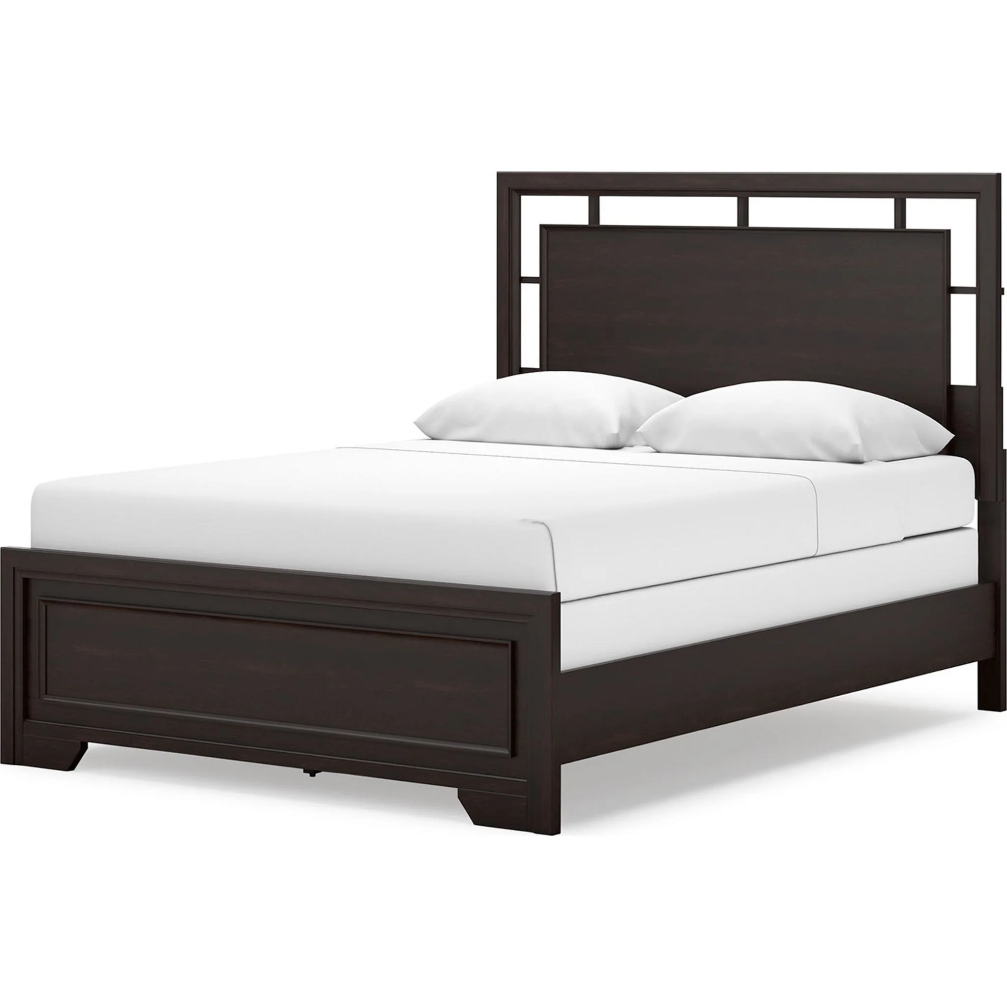 Covetown Queen Panel Bed - Dark Brown - Image 2