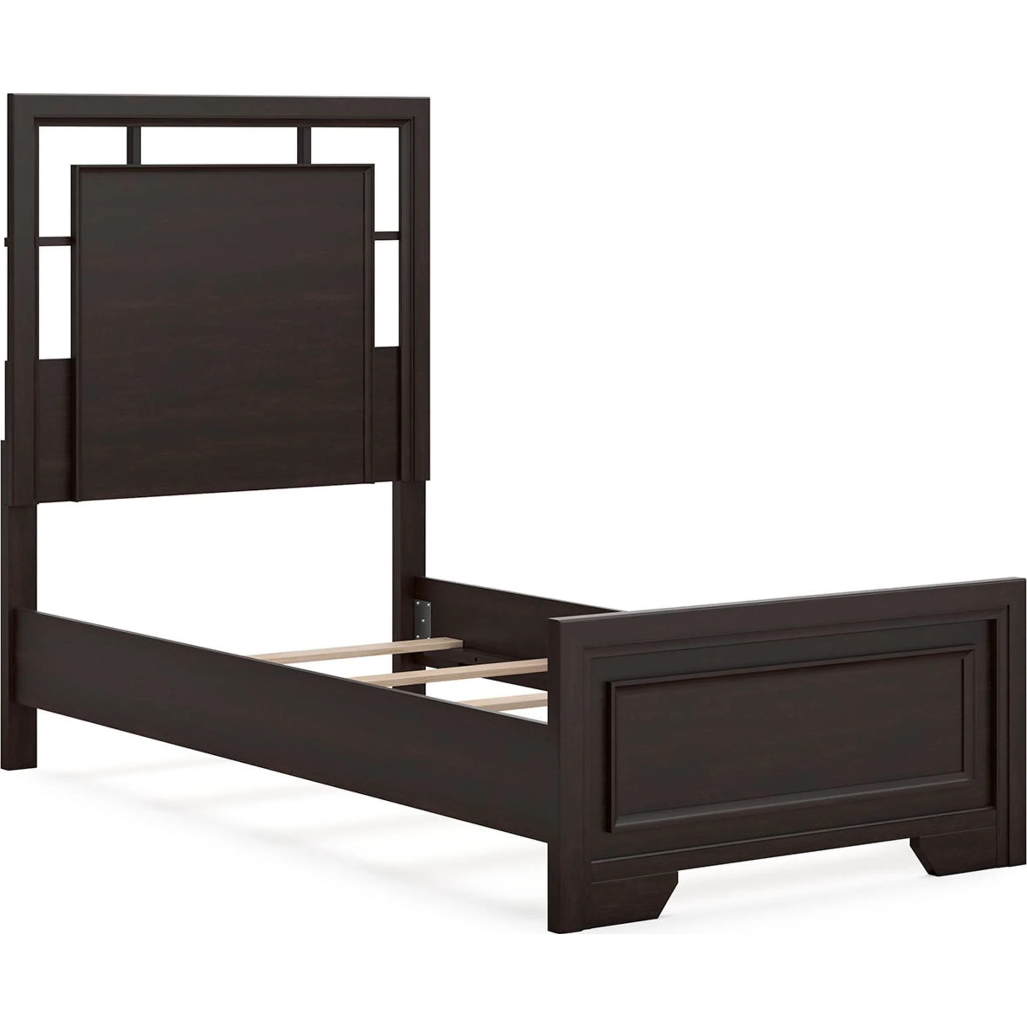 Covetown Twin Panel Bed - Dark Brown - Image 7