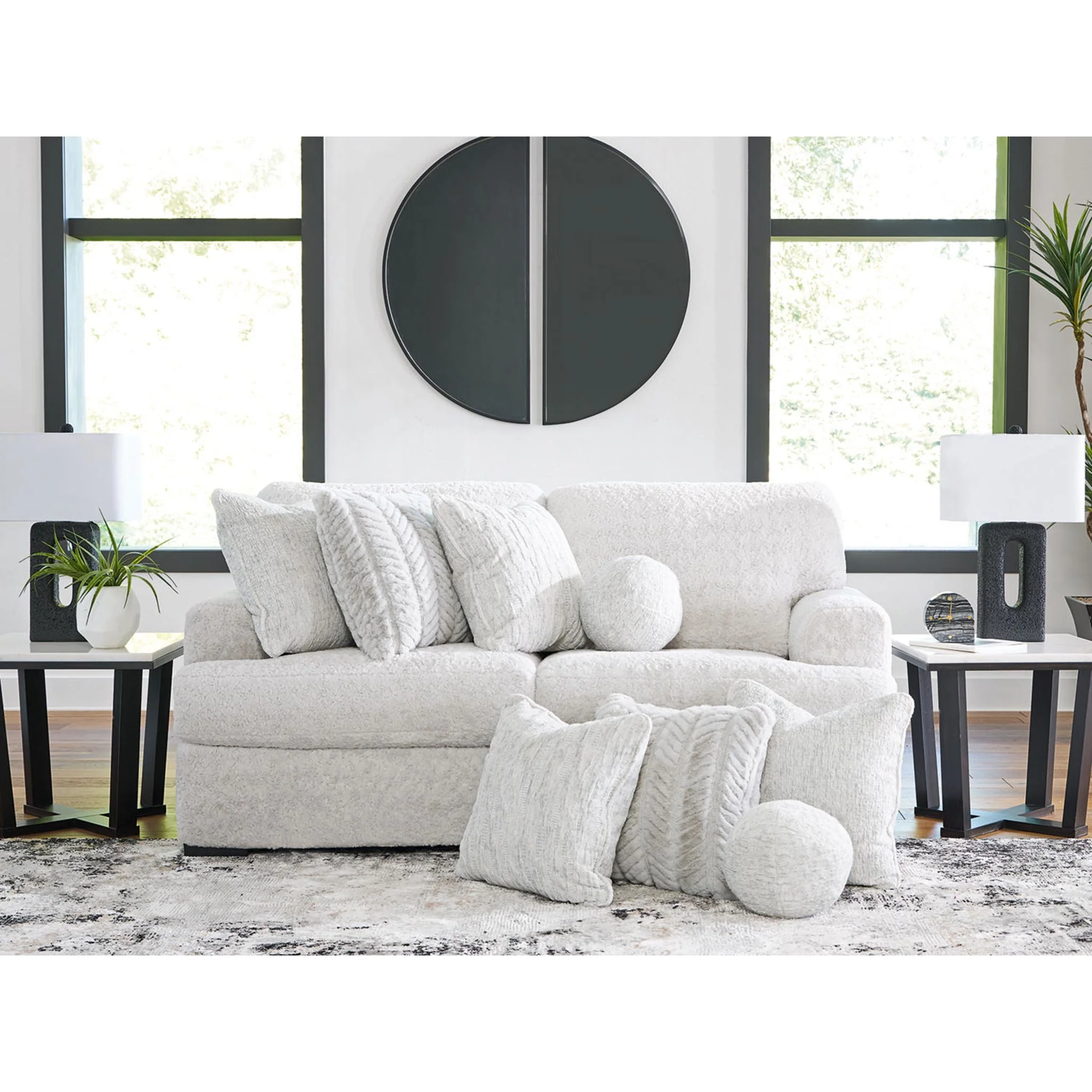 Cuddle Plush 2 Piece Modular Sectional - Arctic - Image 2