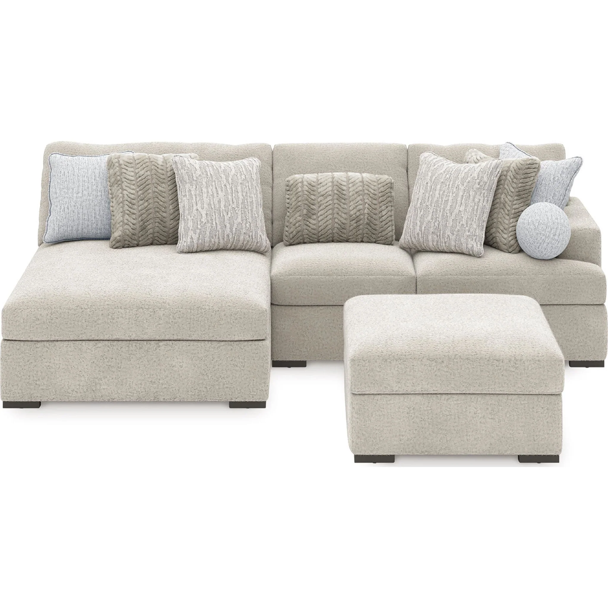 Cuddle Plush 3 Piece Modular Sectional with Chaise - Image 12