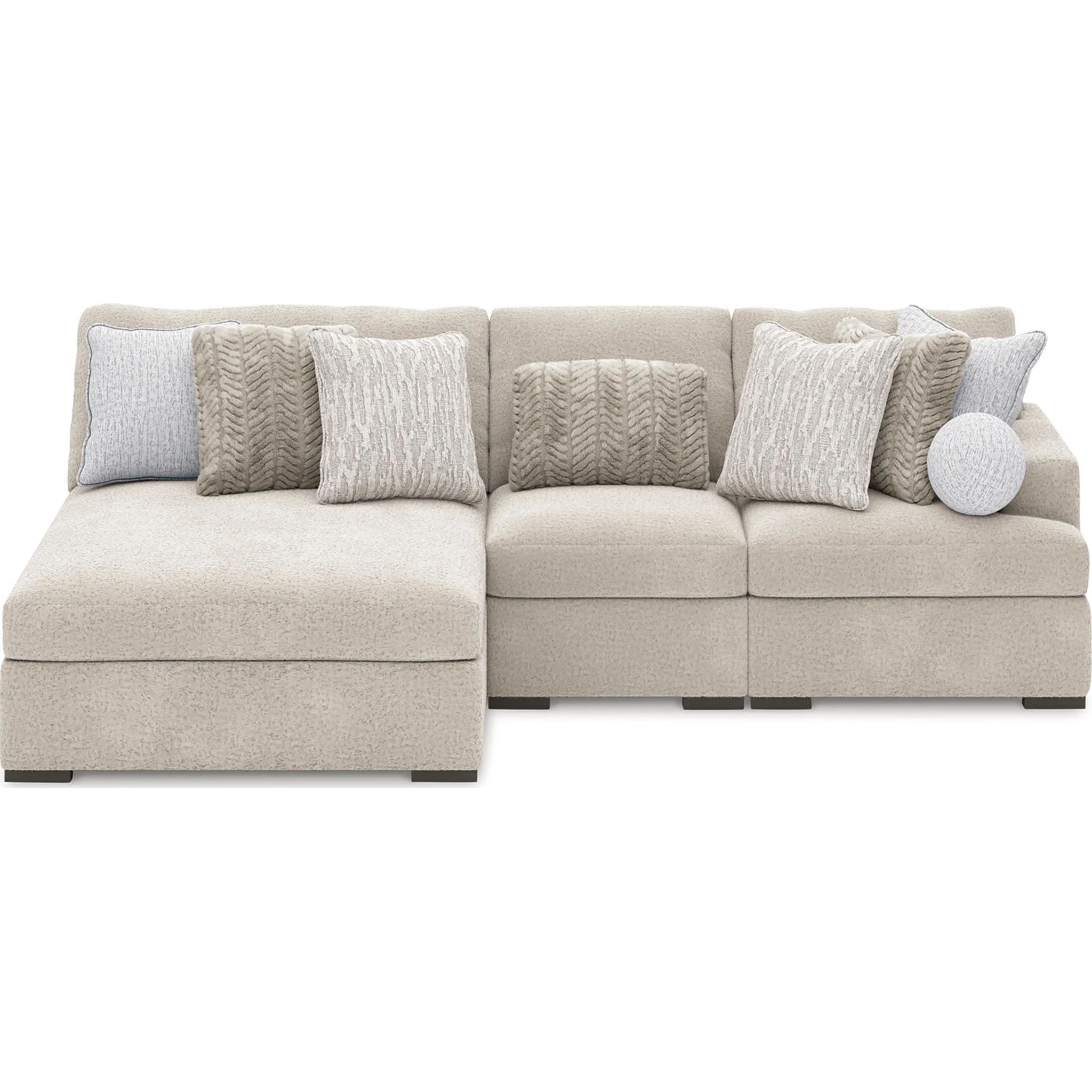 Cuddle Plush 3 Piece Modular Sectional with Chaise - Image 13
