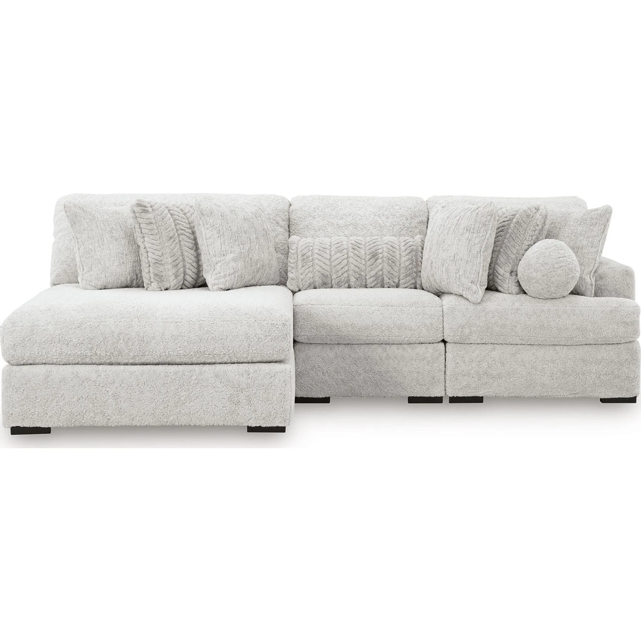 Cuddle Plush 3 Piece Modular Sectional with Chaise - Image 14