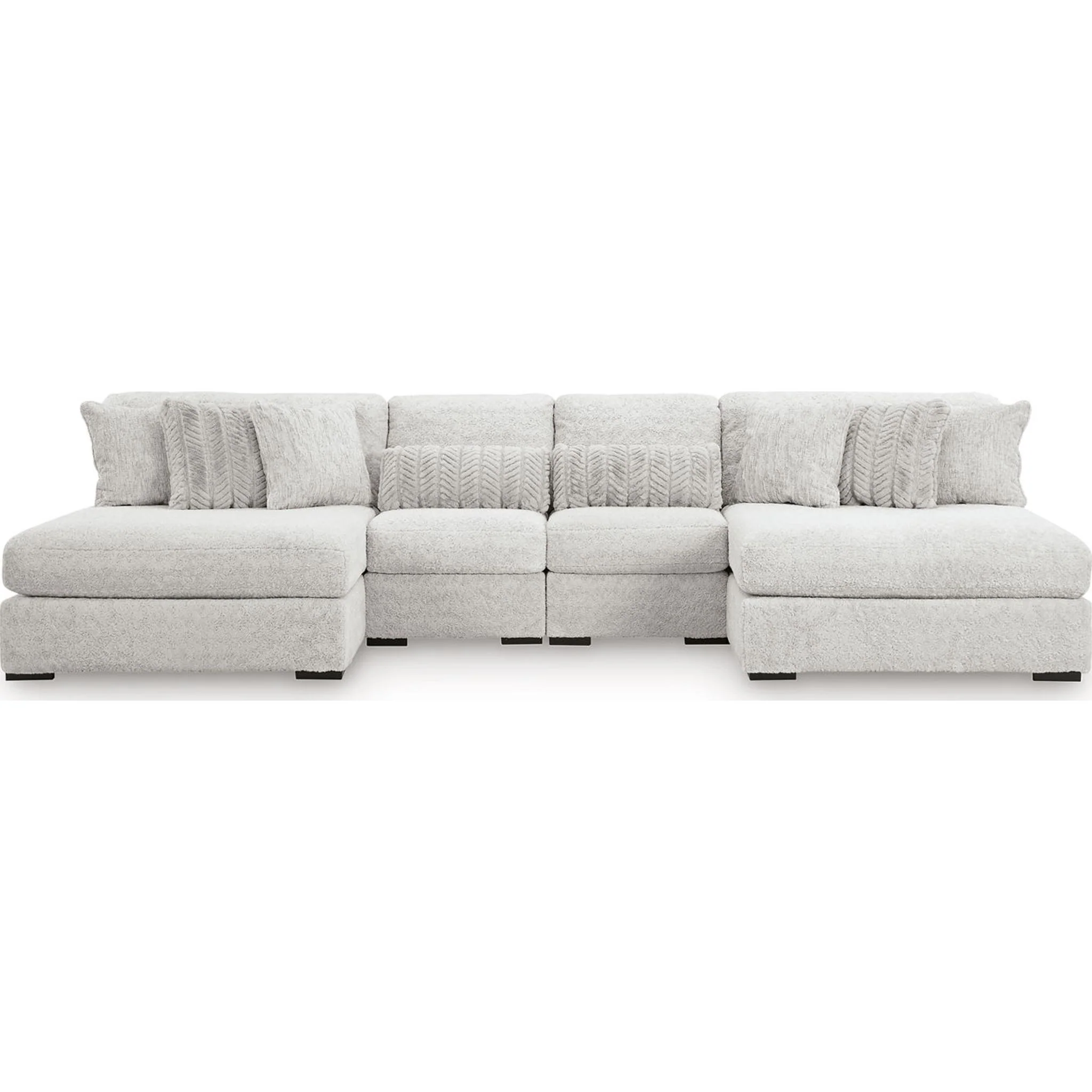 Cuddle Plush 4 Piece Modular Sectional with Dual Chaise - Image 10