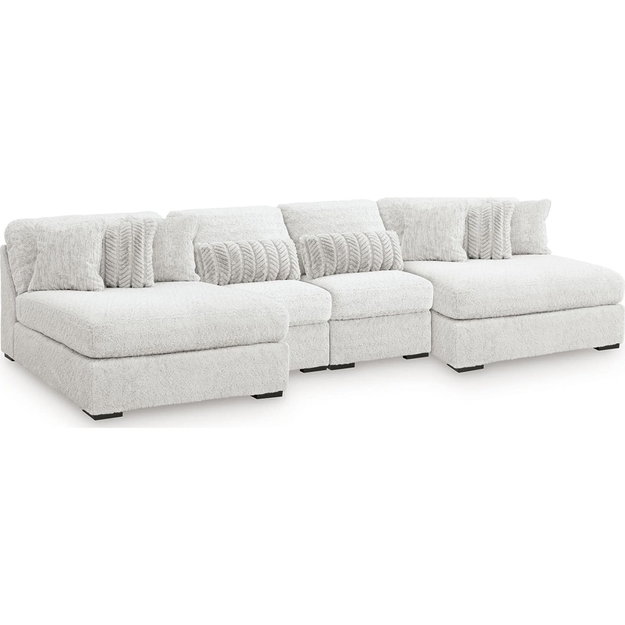 Cuddle Plush 4 Piece Modular Sectional with Dual Chaise - Image 12