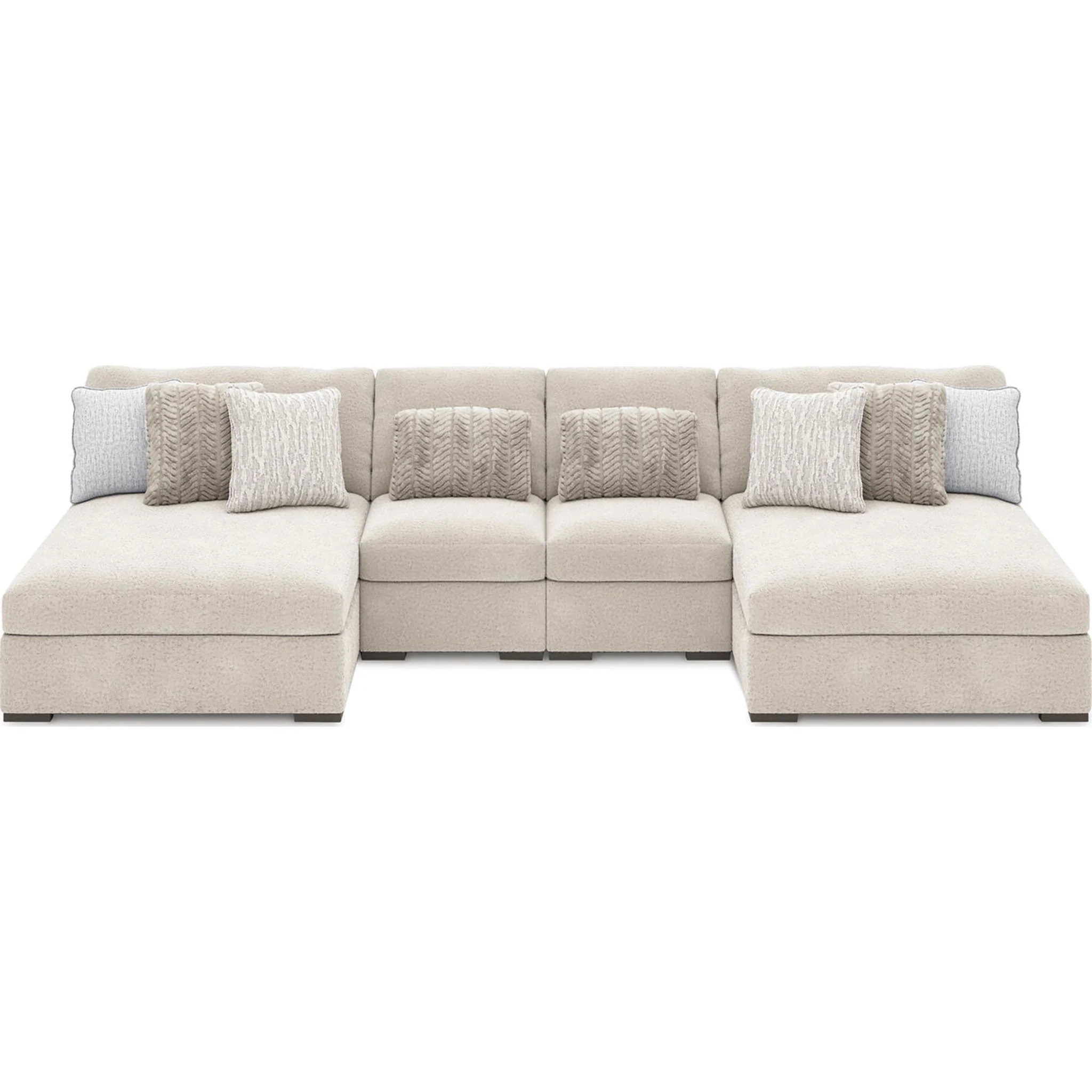 Cuddle Plush 4 Piece Modular Sectional with Dual Chaise - Image 9