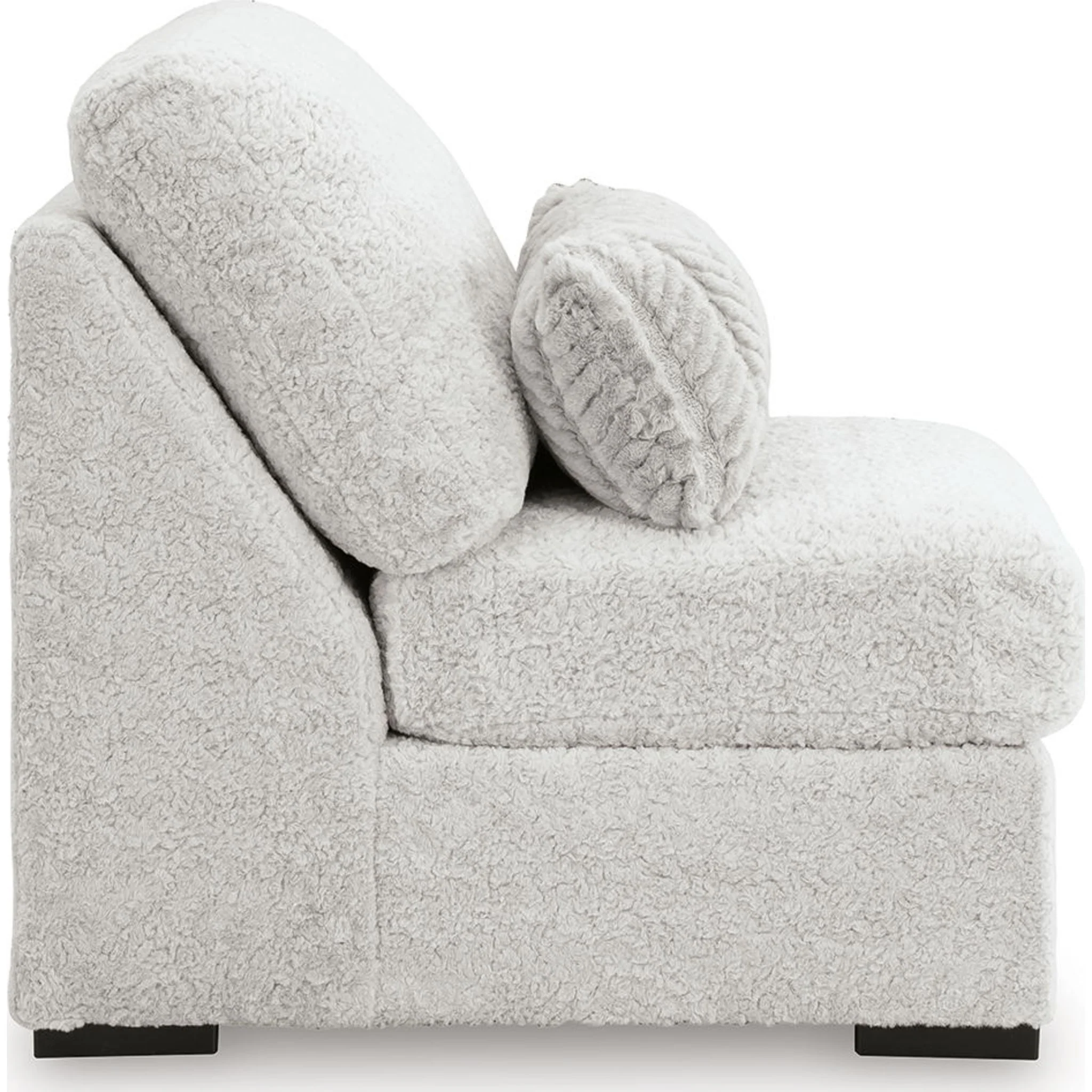 Cuddle Plush 5 Piece Sectional with Chaise - Arctic - Image 10