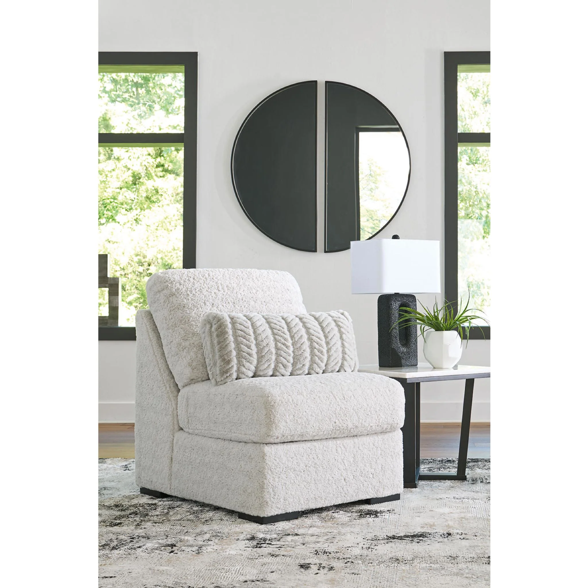 Cuddle Plush 5 Piece Sectional with Chaise - Arctic - Image 11