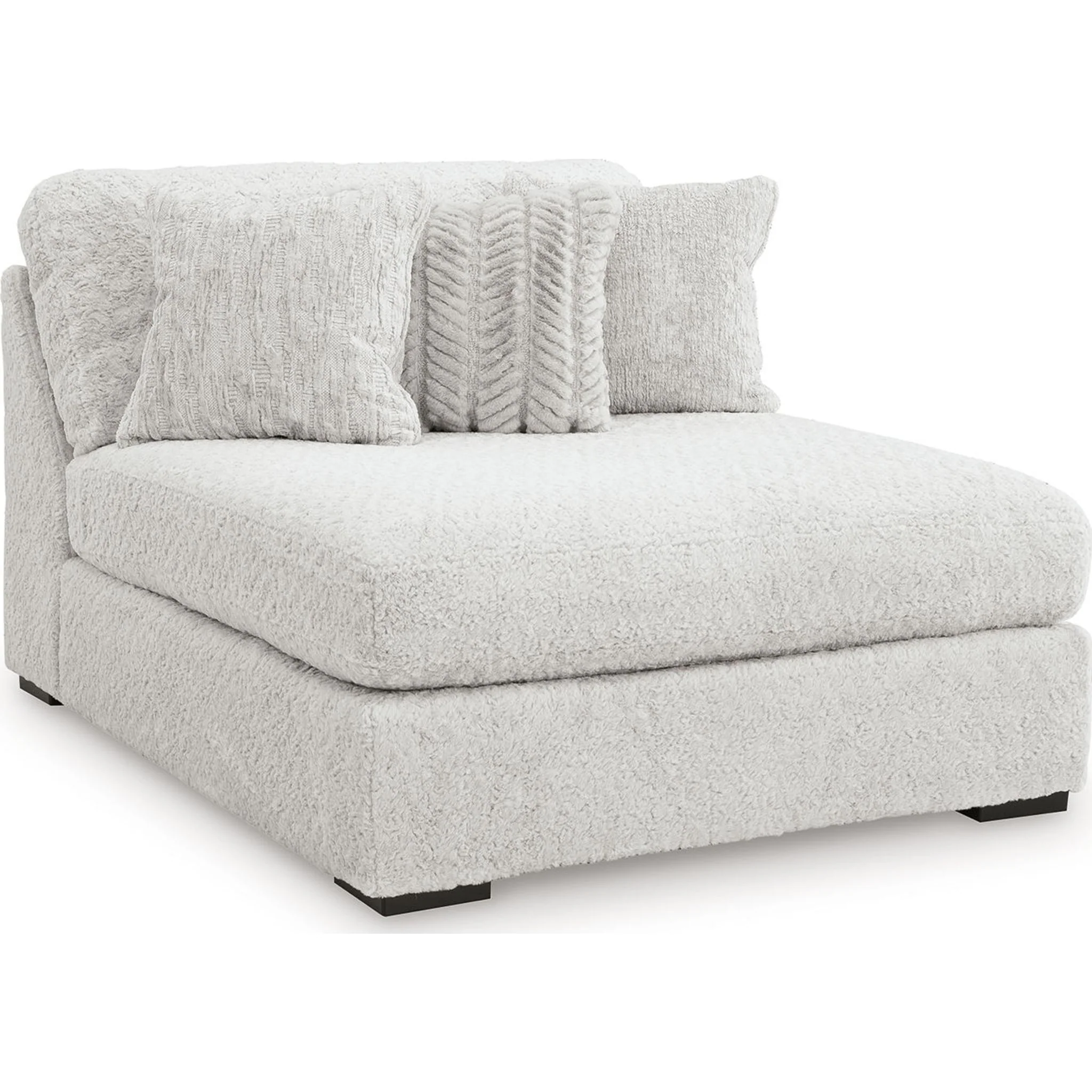 Cuddle Plush 5 Piece Sectional with Chaise - Arctic - Image 2