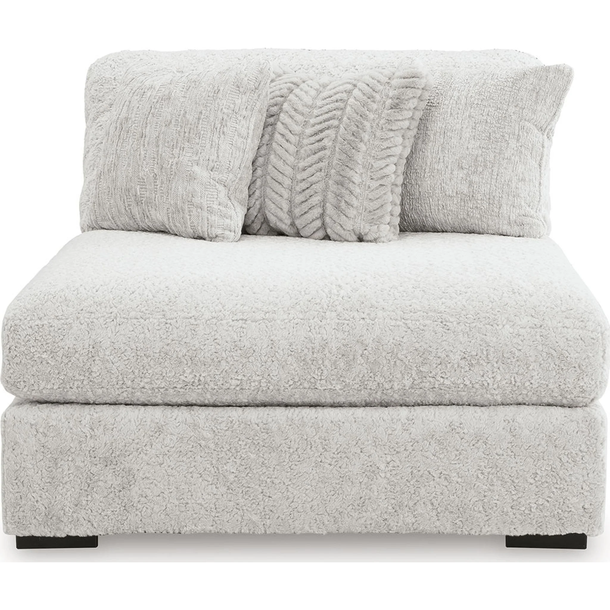 Cuddle Plush 5 Piece Sectional with Chaise - Arctic - Image 4