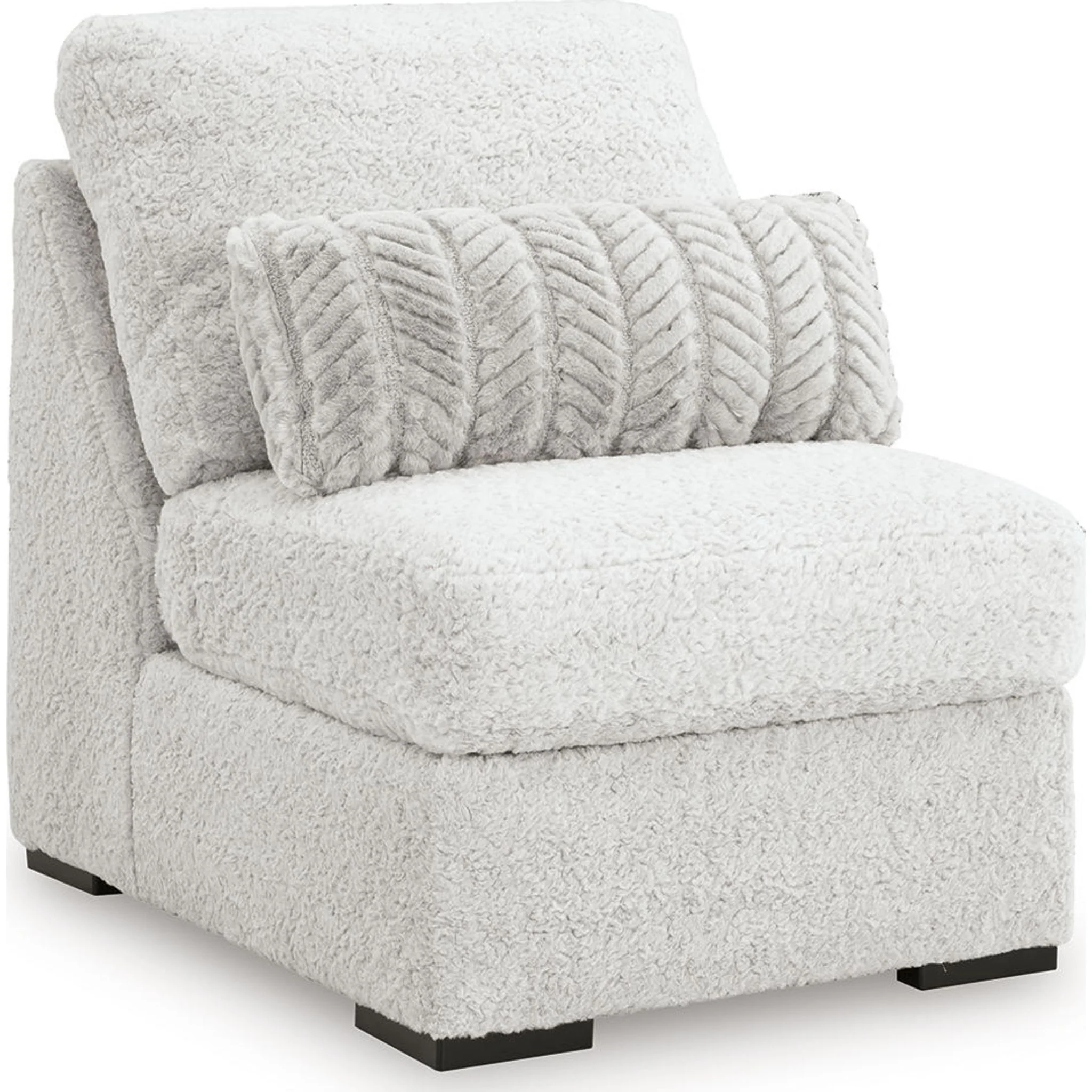Cuddle Plush 5 Piece Sectional with Chaise - Arctic - Image 7