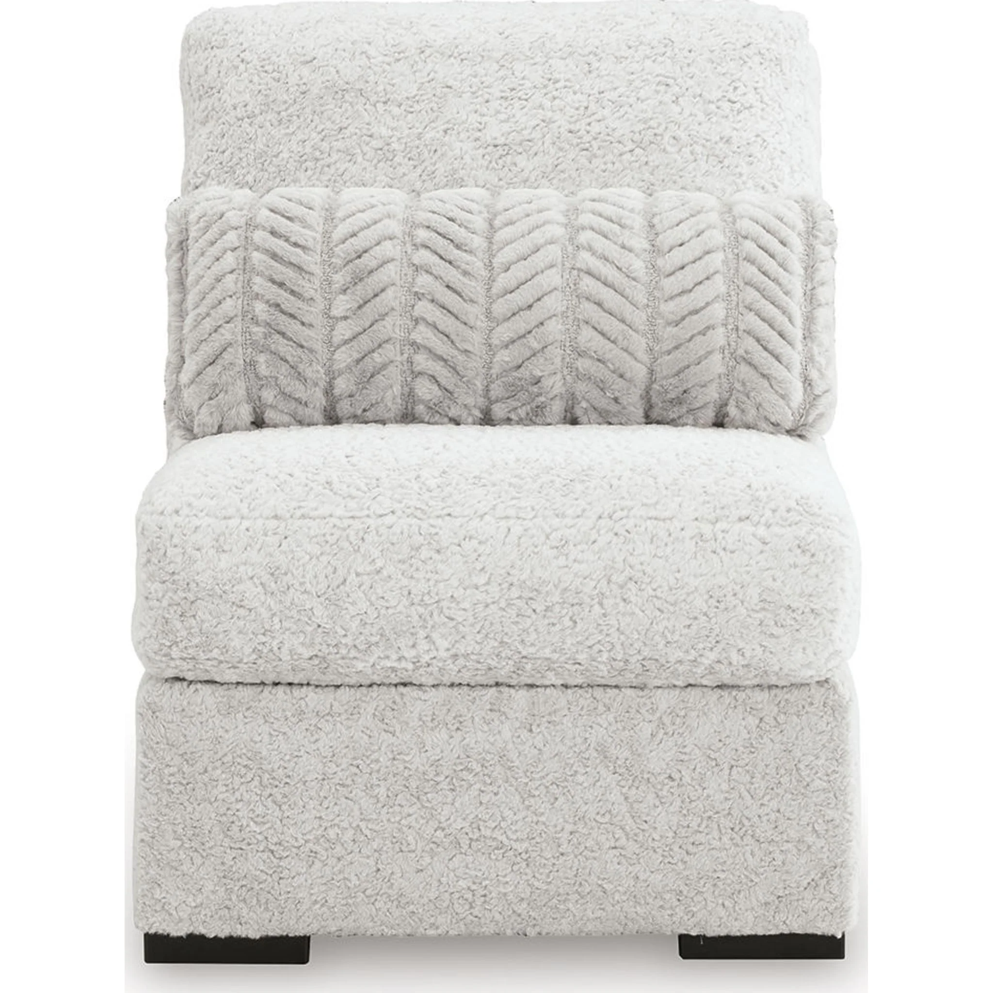 Cuddle Plush 5 Piece Sectional with Chaise - Arctic - Image 9