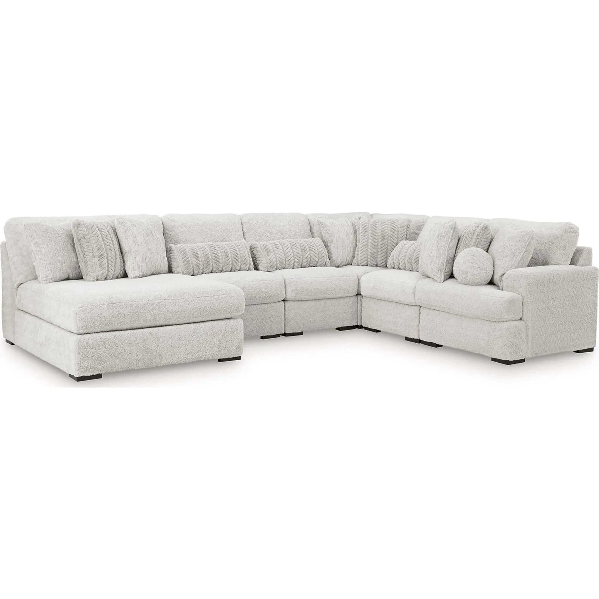 Cuddle Plush 6 Piece Modular Sectional with Chaise - Image 12
