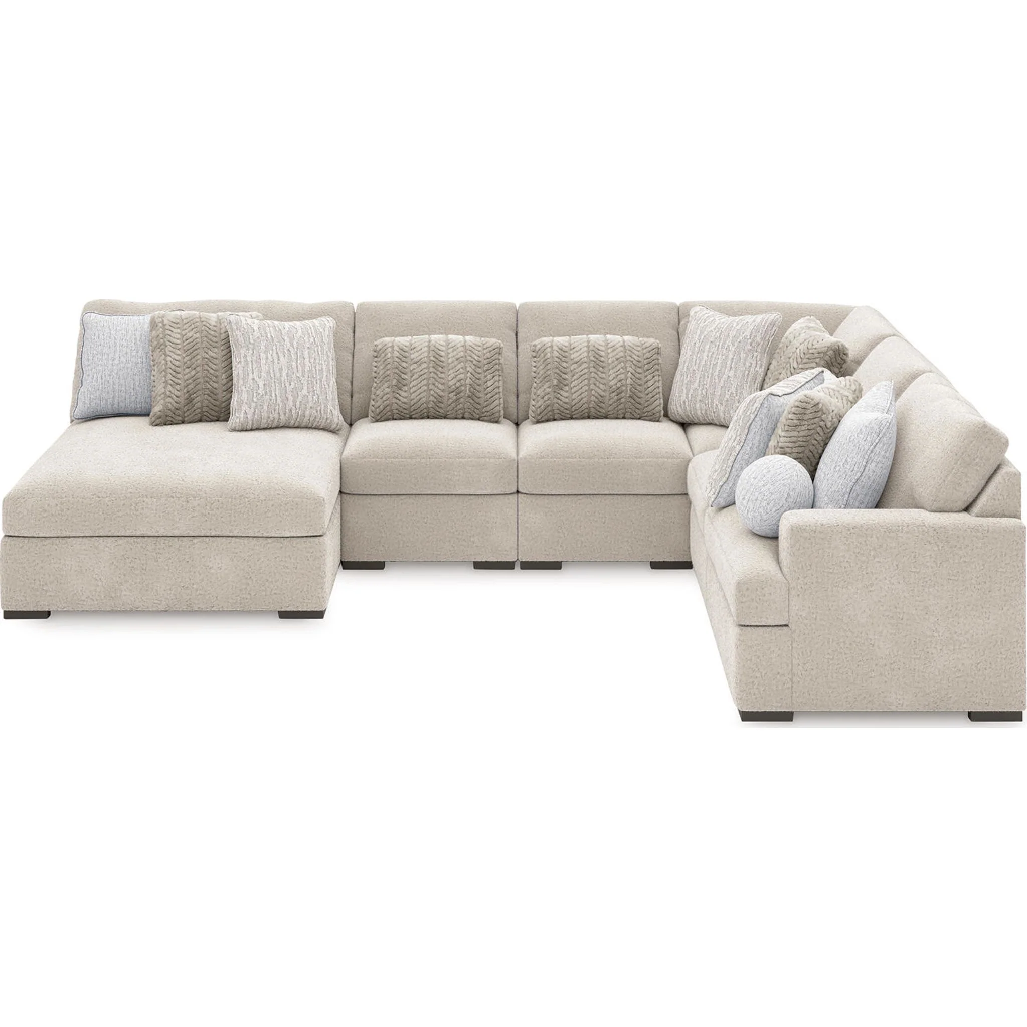 Cuddle Plush 6 Piece Modular Sectional with Chaise - Image 16