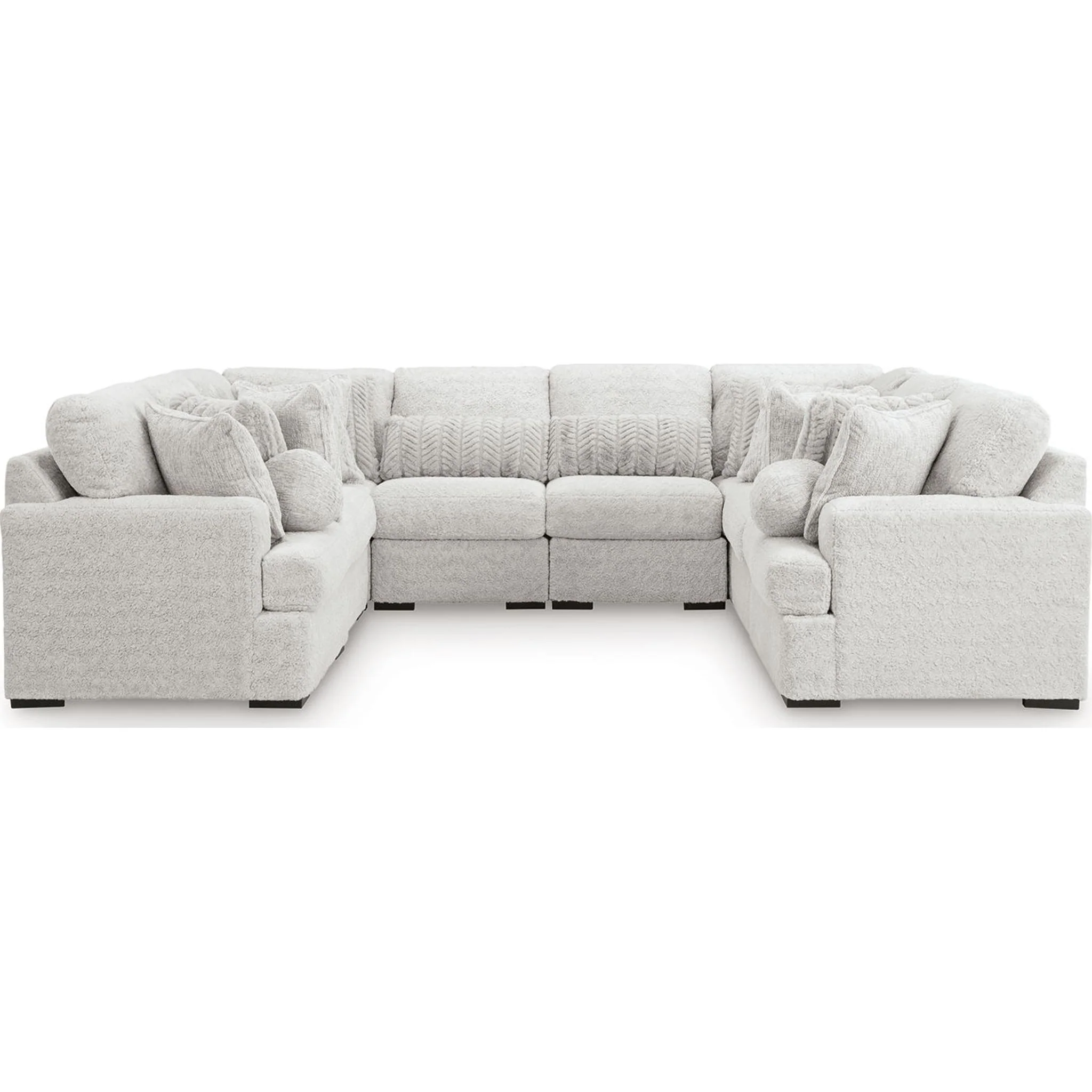 Cuddle Plush 8 Piece Modular Sectional - Arctic - Image 8