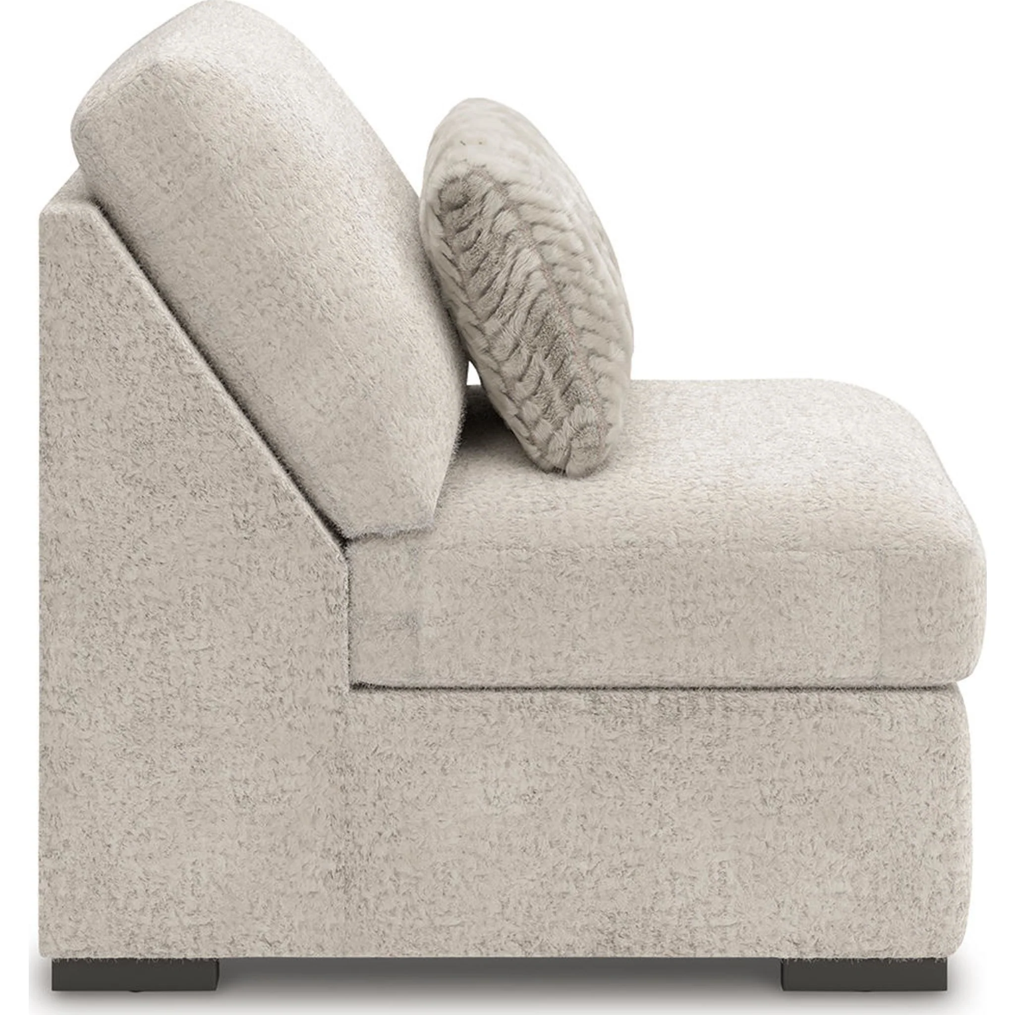 Cuddle Plush 8 Piece Modular Sectional with Ottomans - Arctic - Image 14
