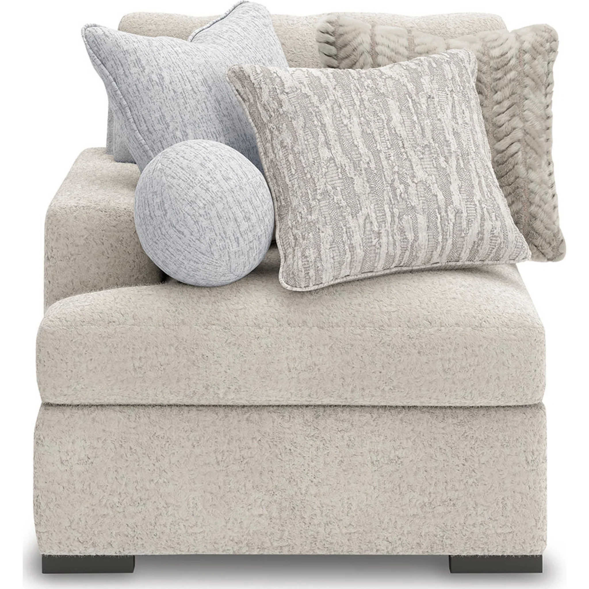 Cuddle Plush 8 Piece Modular Sectional with Ottomans - Arctic - Image 19