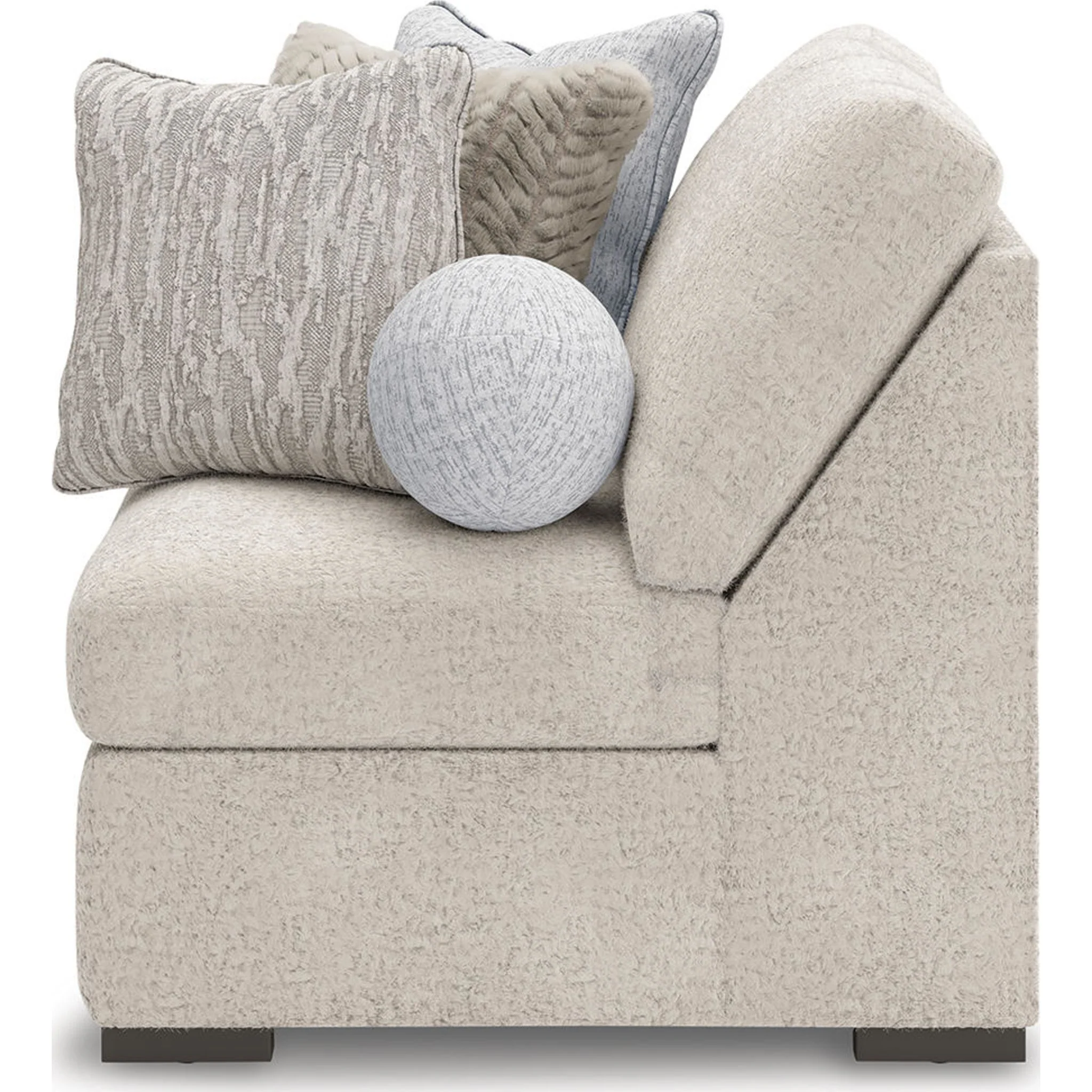 Cuddle Plush 8 Piece Modular Sectional with Ottomans - Arctic - Image 20