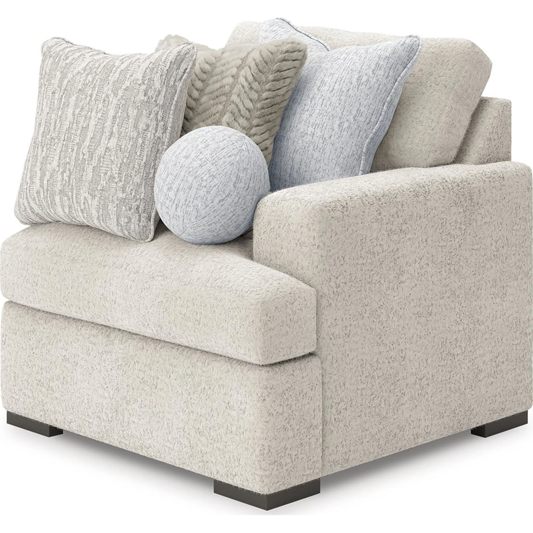 Cuddle Plush 8 Piece Modular Sectional with Ottomans - Arctic - Image 22