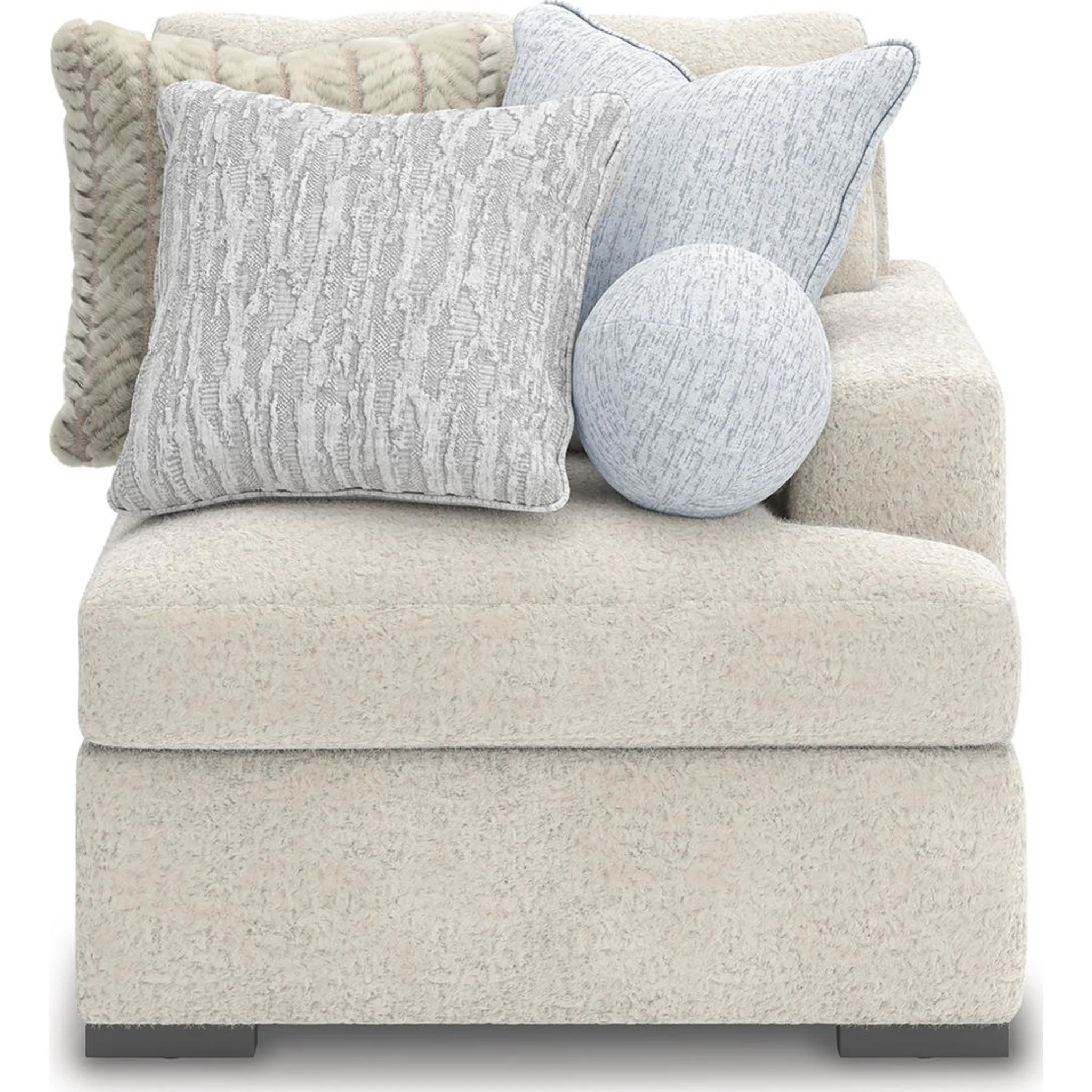 Cuddle Plush 8 Piece Modular Sectional with Ottomans - Arctic - Image 25