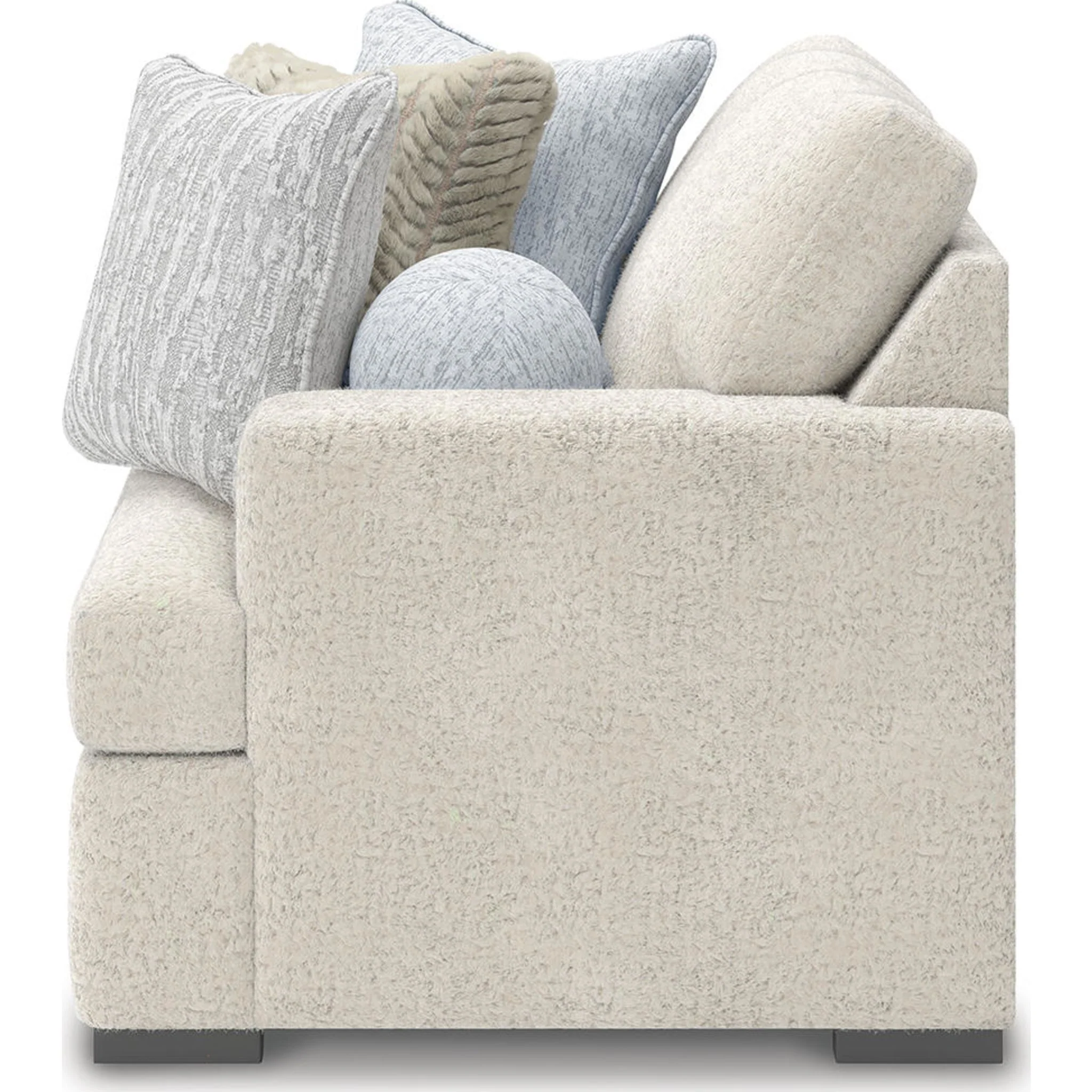 Cuddle Plush 8 Piece Modular Sectional with Ottomans - Arctic - Image 26