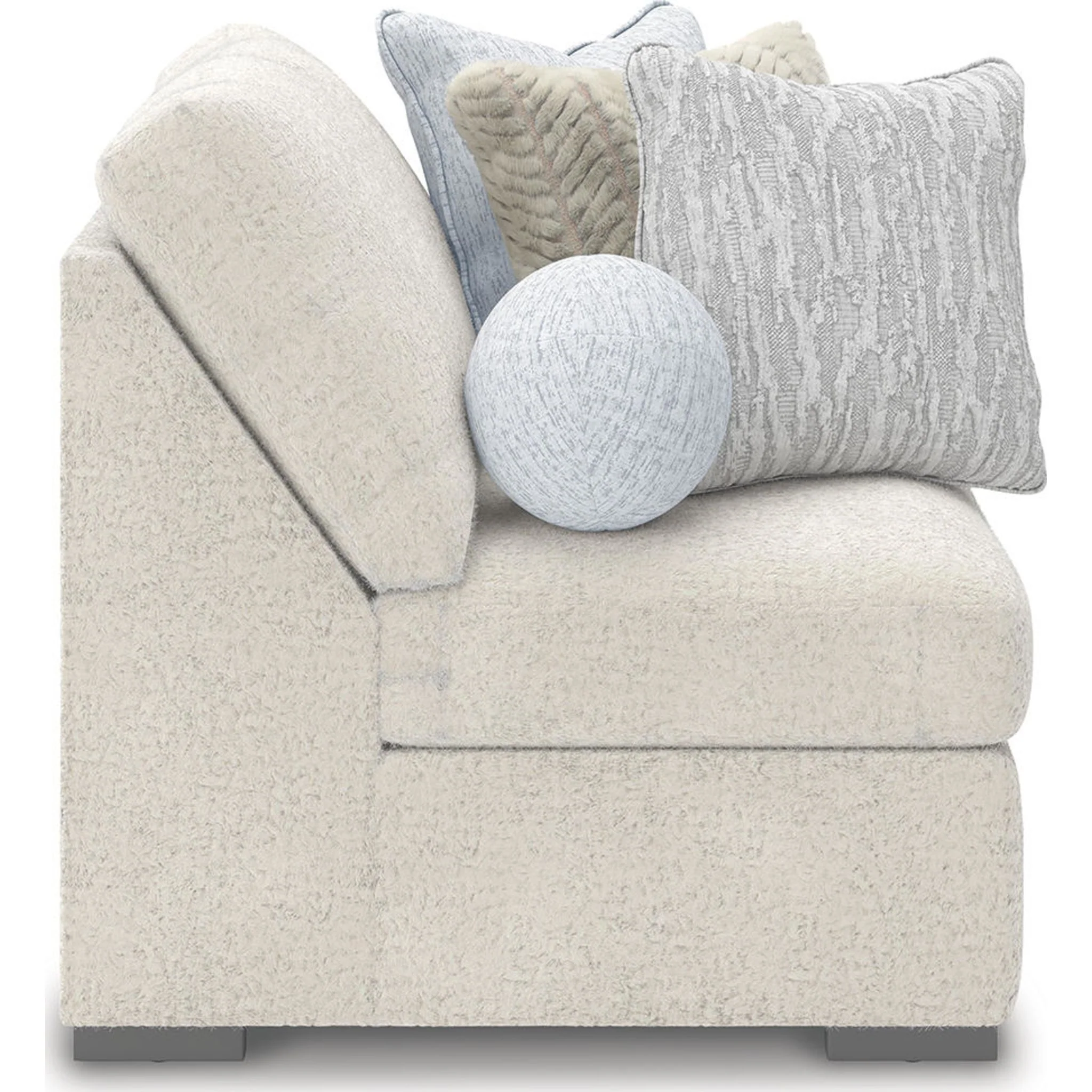 Cuddle Plush 8 Piece Modular Sectional with Ottomans - Arctic - Image 27