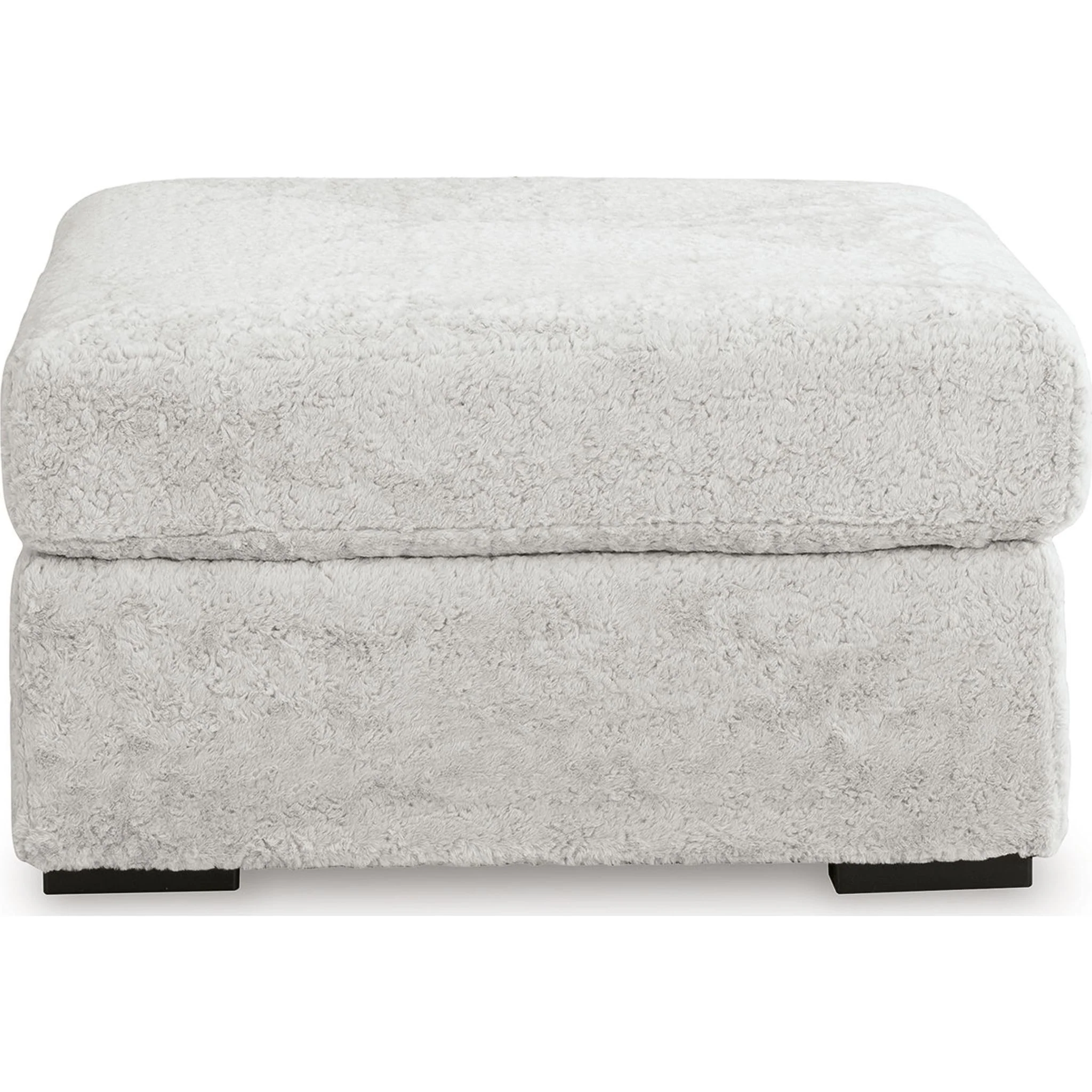 Cuddle Plush Oversized Accent Ottoman - Arctic - Image 3