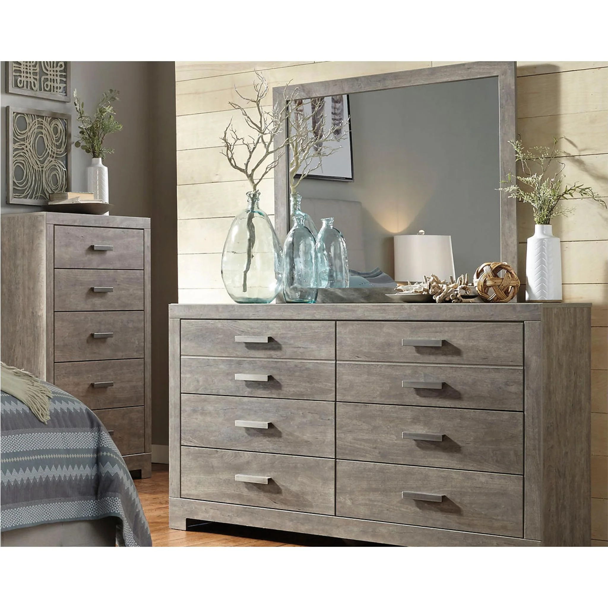 Culverbach Dresser and Mirror - Gray - Image 12